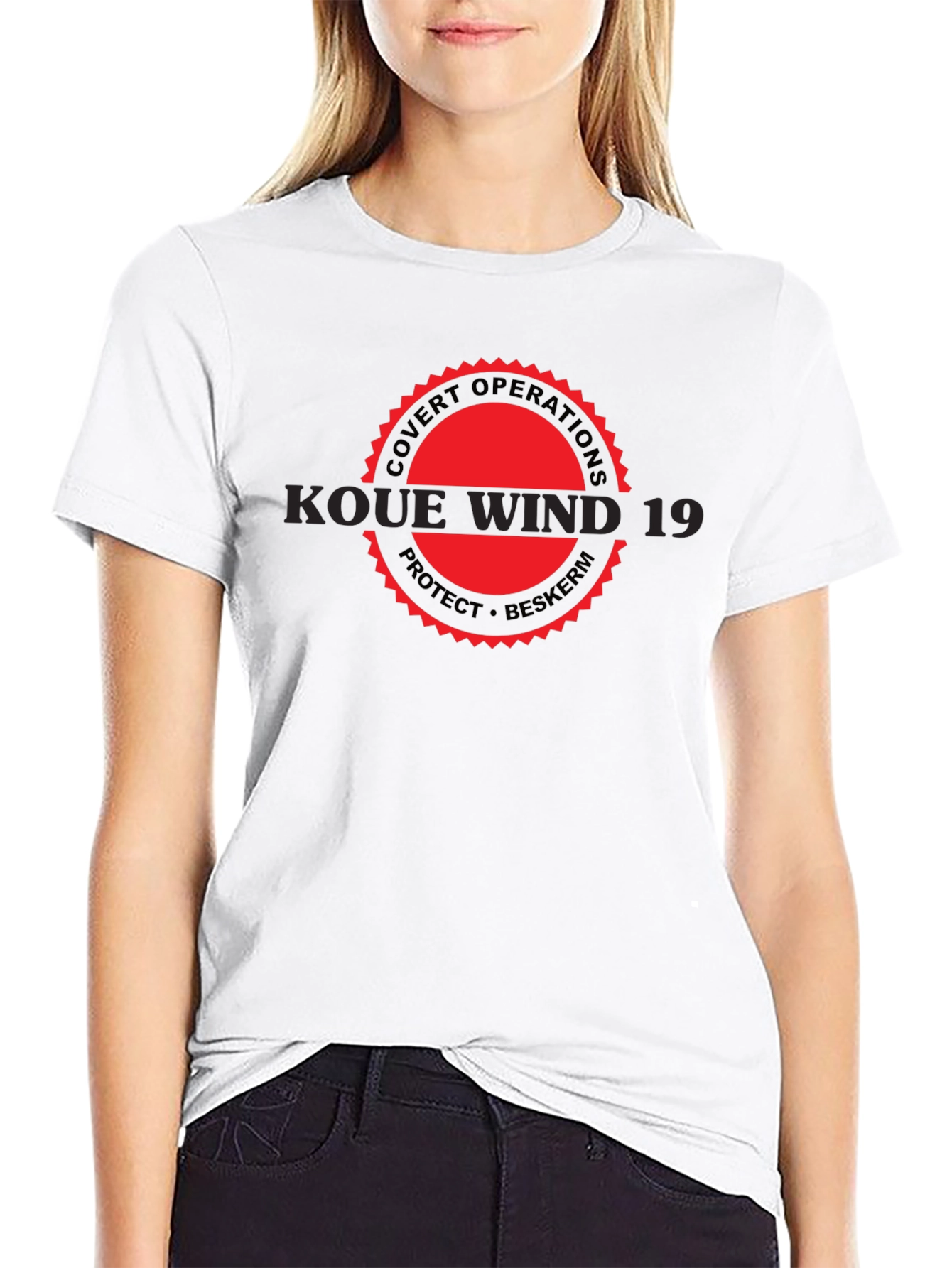 Black Koue Wind 19 Graphic Tee - Covert Operations T-Shirt view 9