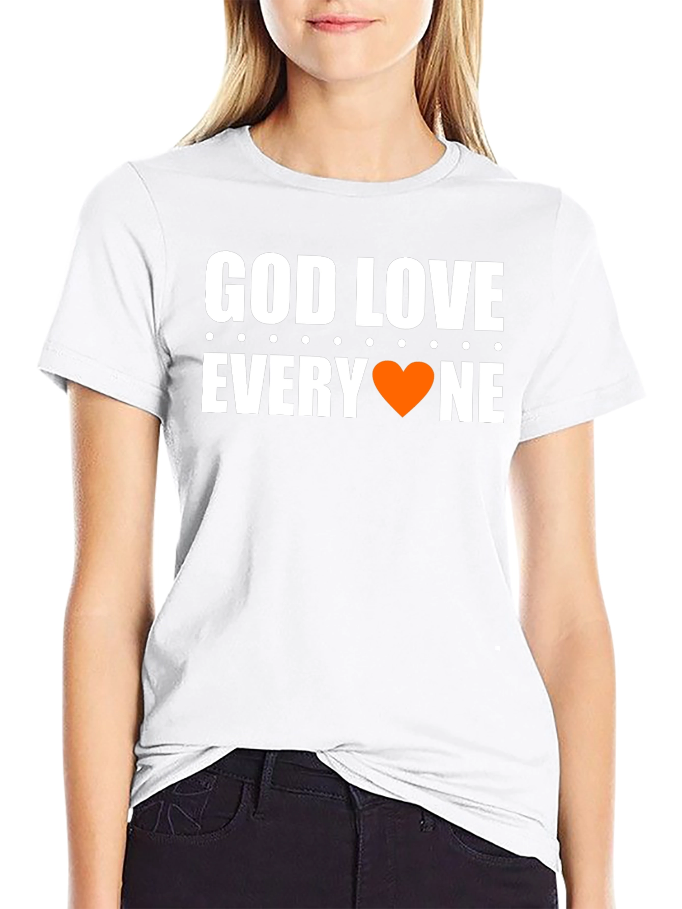 Black God Love Everyone T-Shirt - Graphic Tee view 9