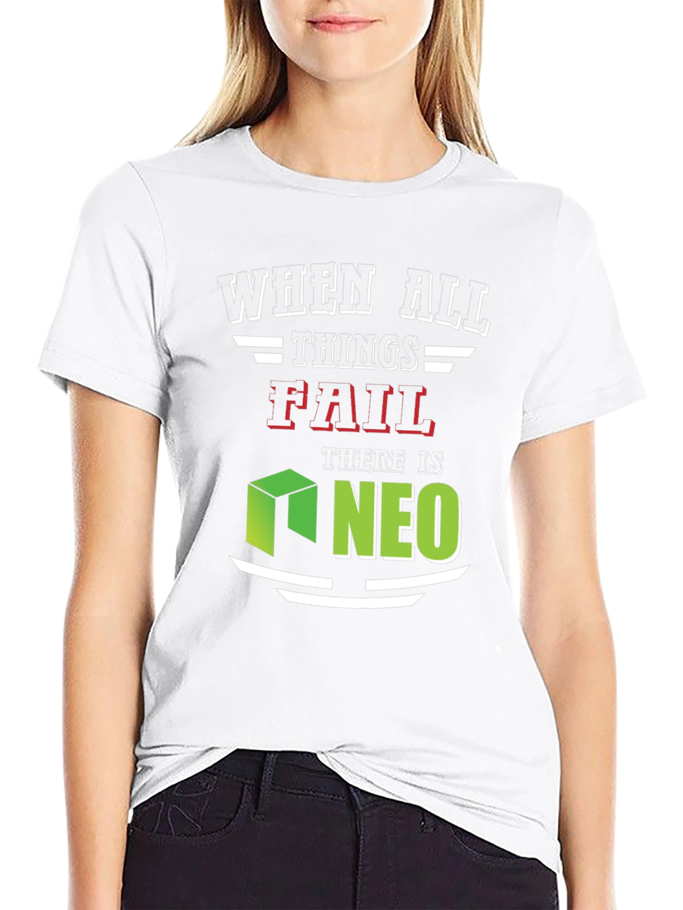 Black When All Things Fail NEO T-Shirt view 9