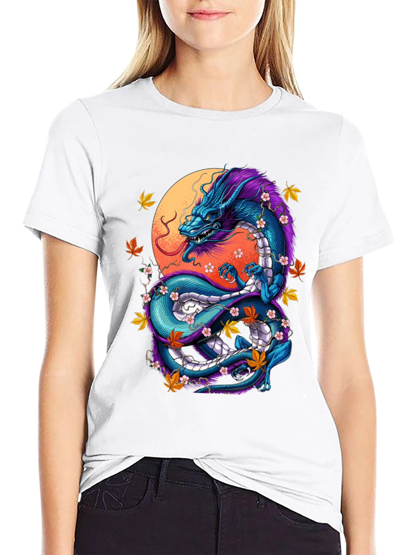 Black Dragon Graphic Tee - Mystical Design view 9