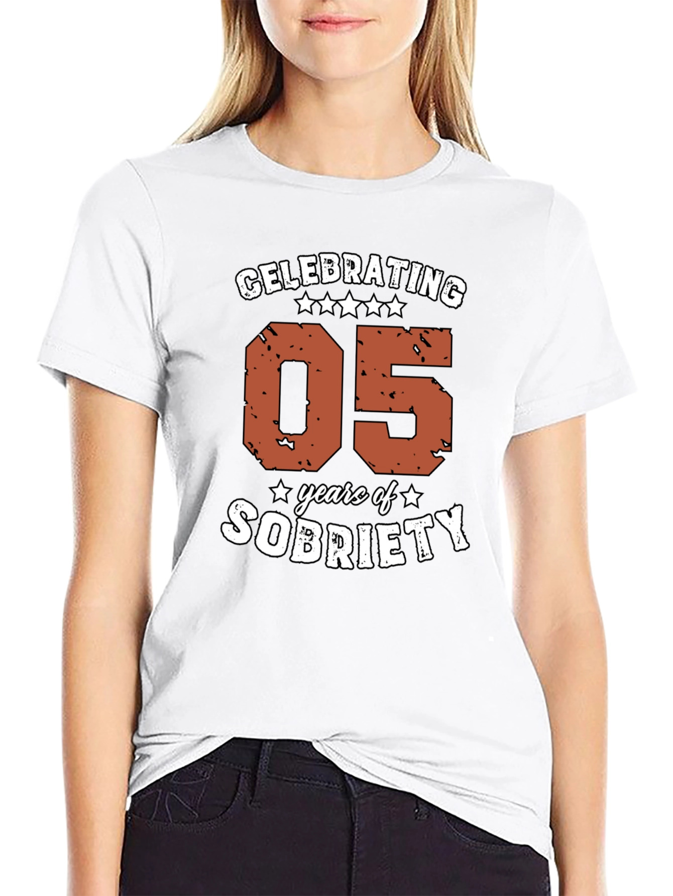 Black Celebrating 05 Years of Sobriety T-Shirt view 9
