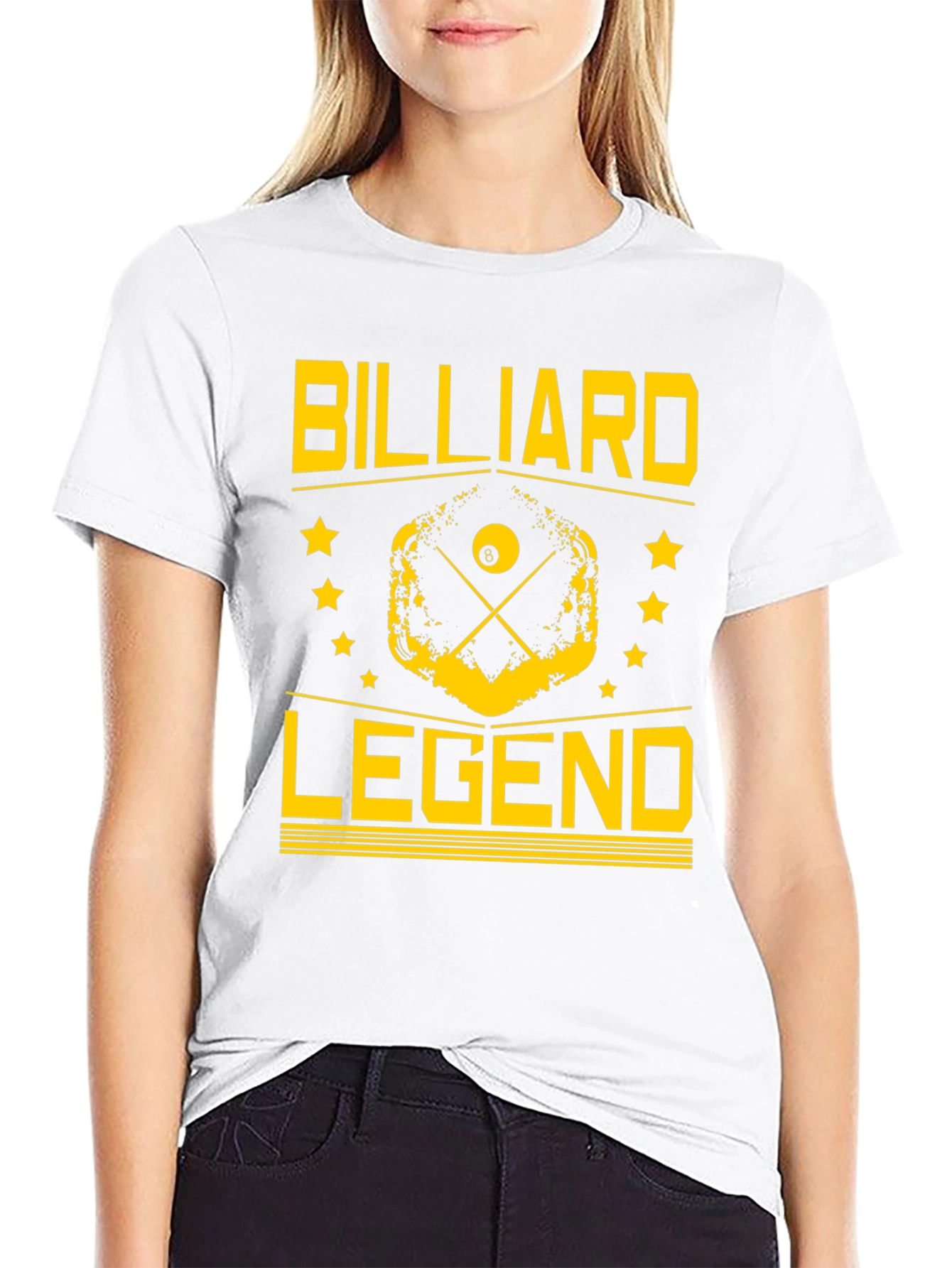 Billiard Legend Black Graphic Tee - 9