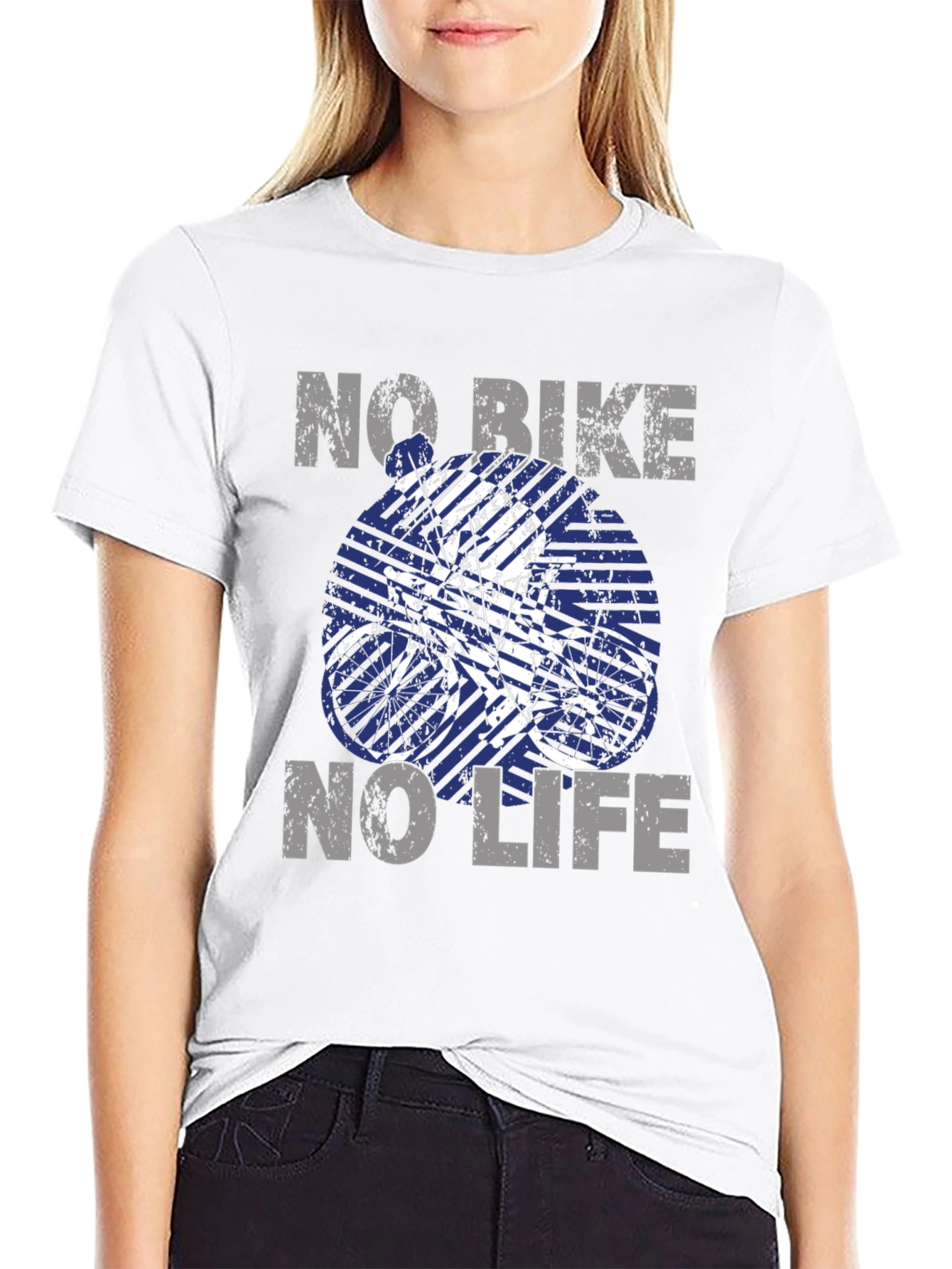 Black No Bike, No Life - Graphic Tee view 9