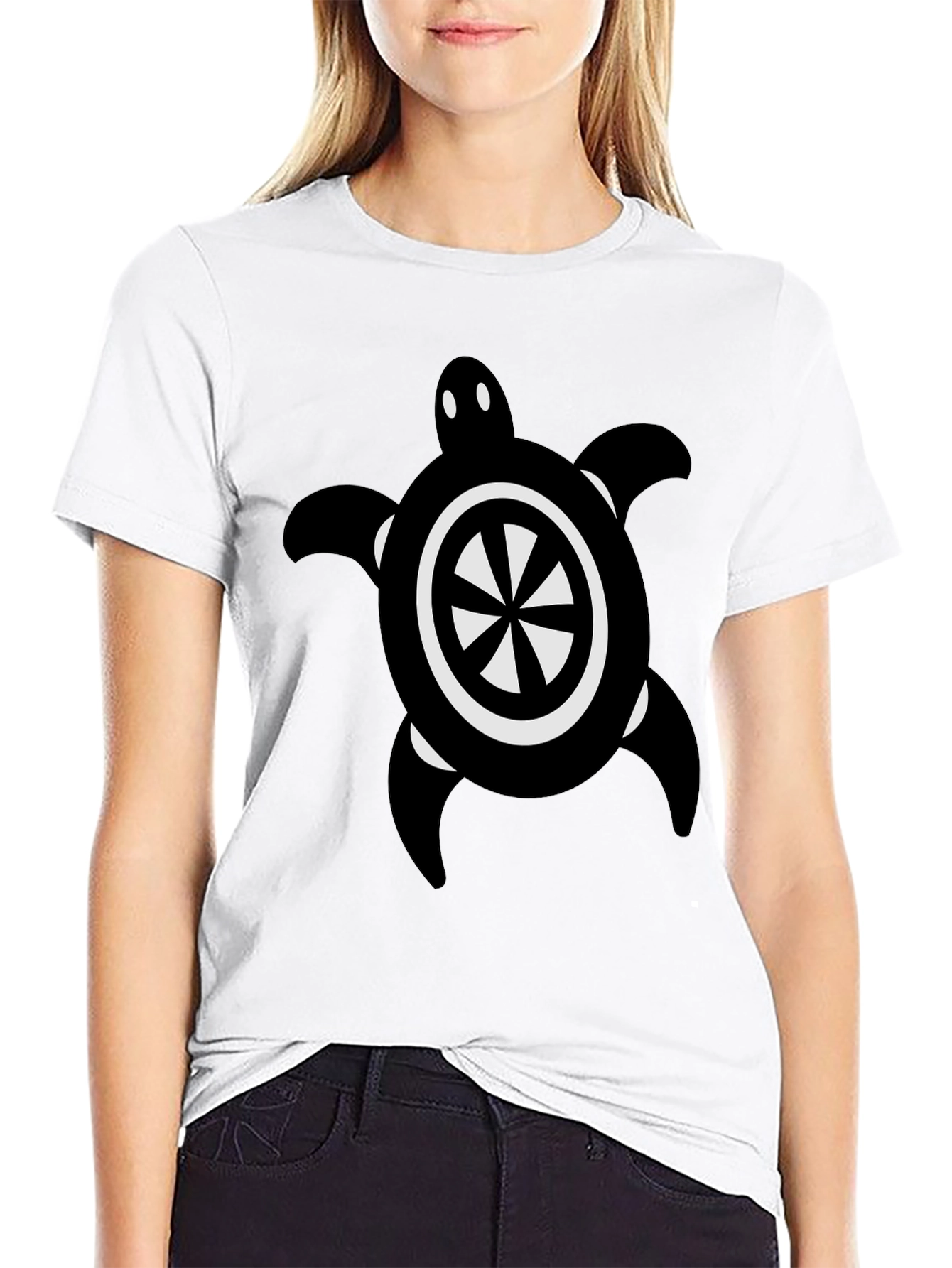 Black Black Turtle Graphic Tee view 9