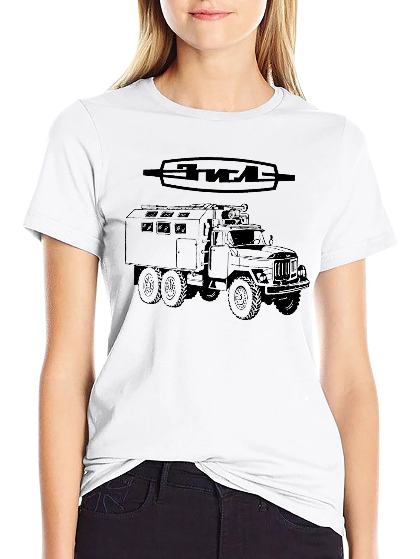 Black Off-Road Truck Graphic Tee - Rugged Style view 9