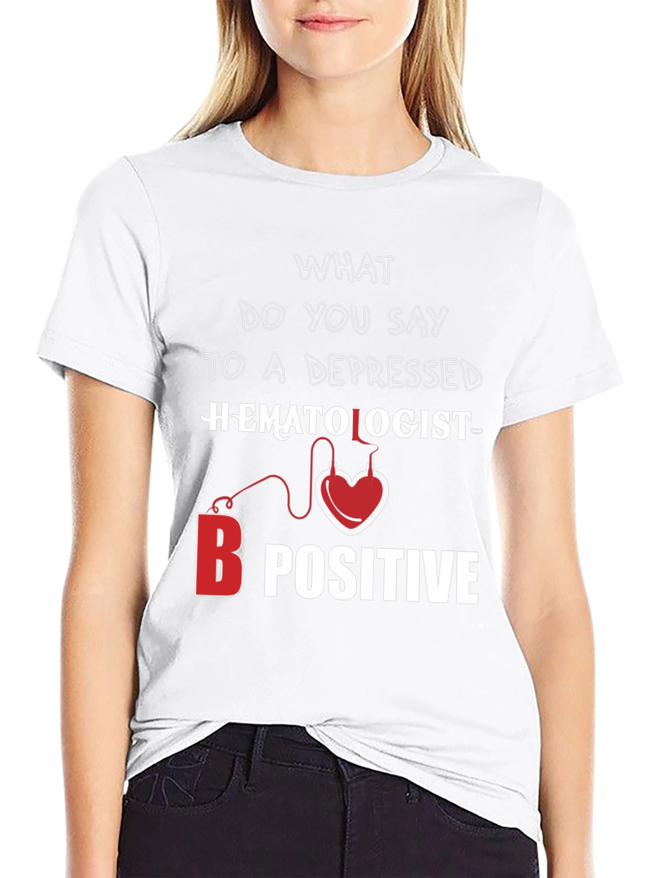 Black Hematologist B Positive T-Shirt view 9