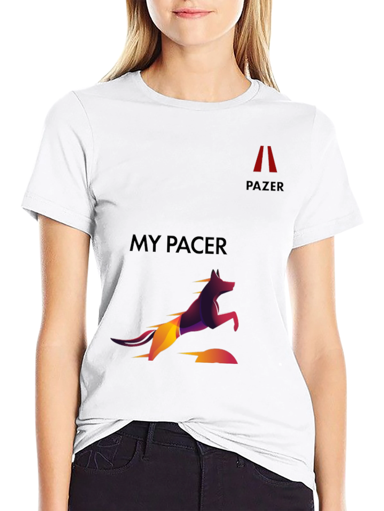 Black My Pacer Graphic Tee - Black Cotton Blend view 9
