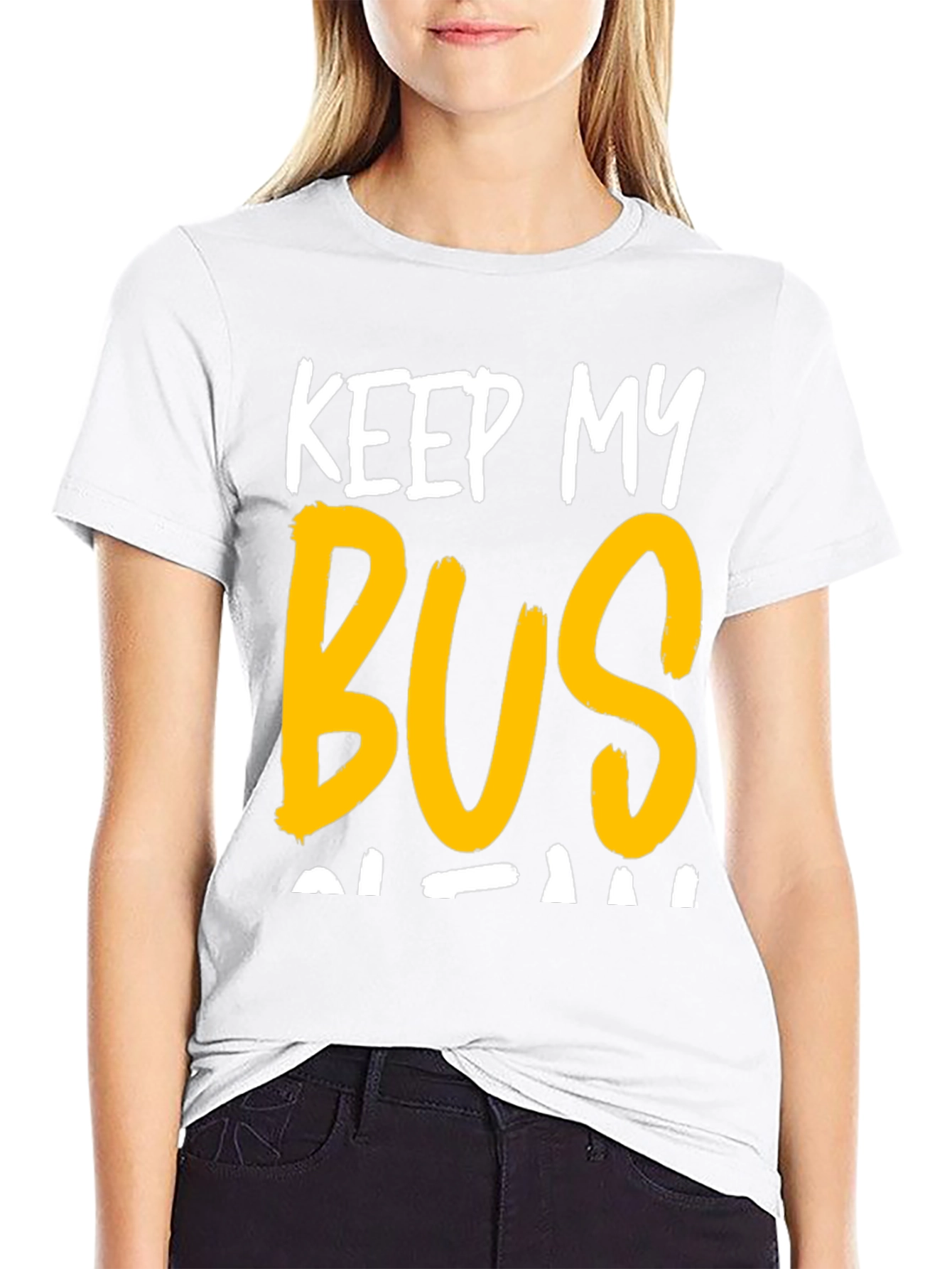 Black Keep My Bus Clean Graphic Tee view 9