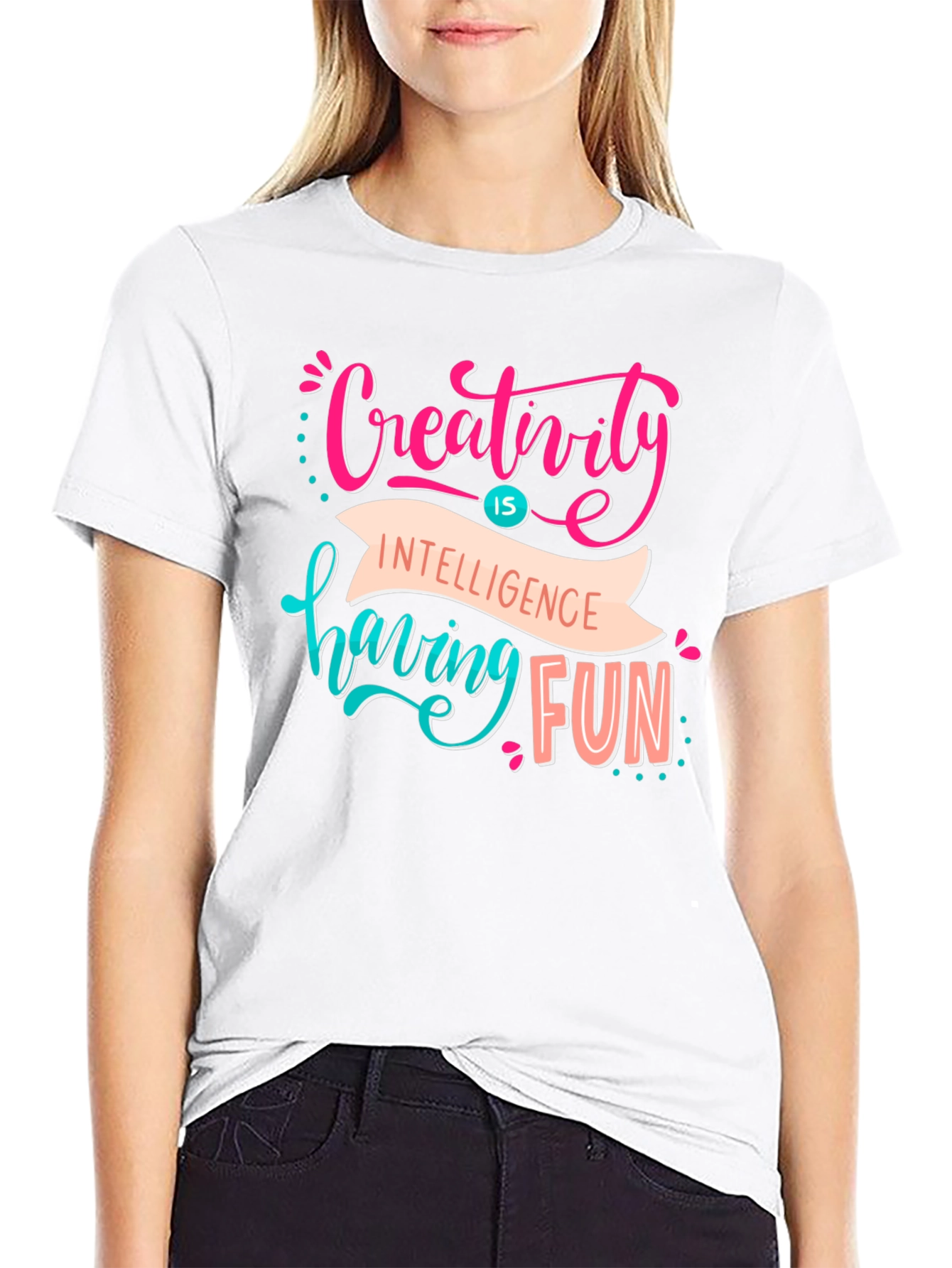 Black Creativity T-Shirt - Fun, Stylish Design view 9