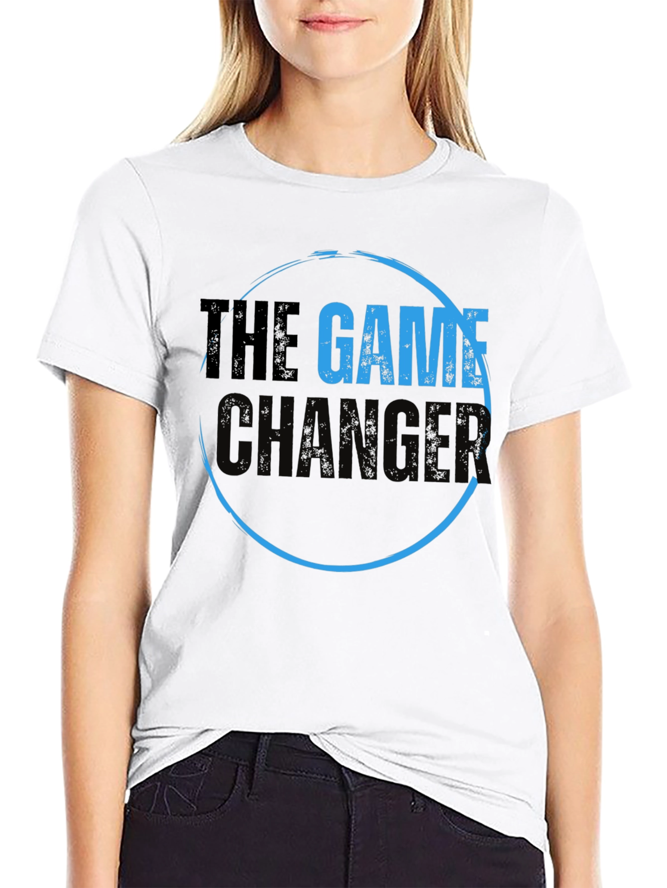 Black The Game Changer Graphic T-Shirt view 9