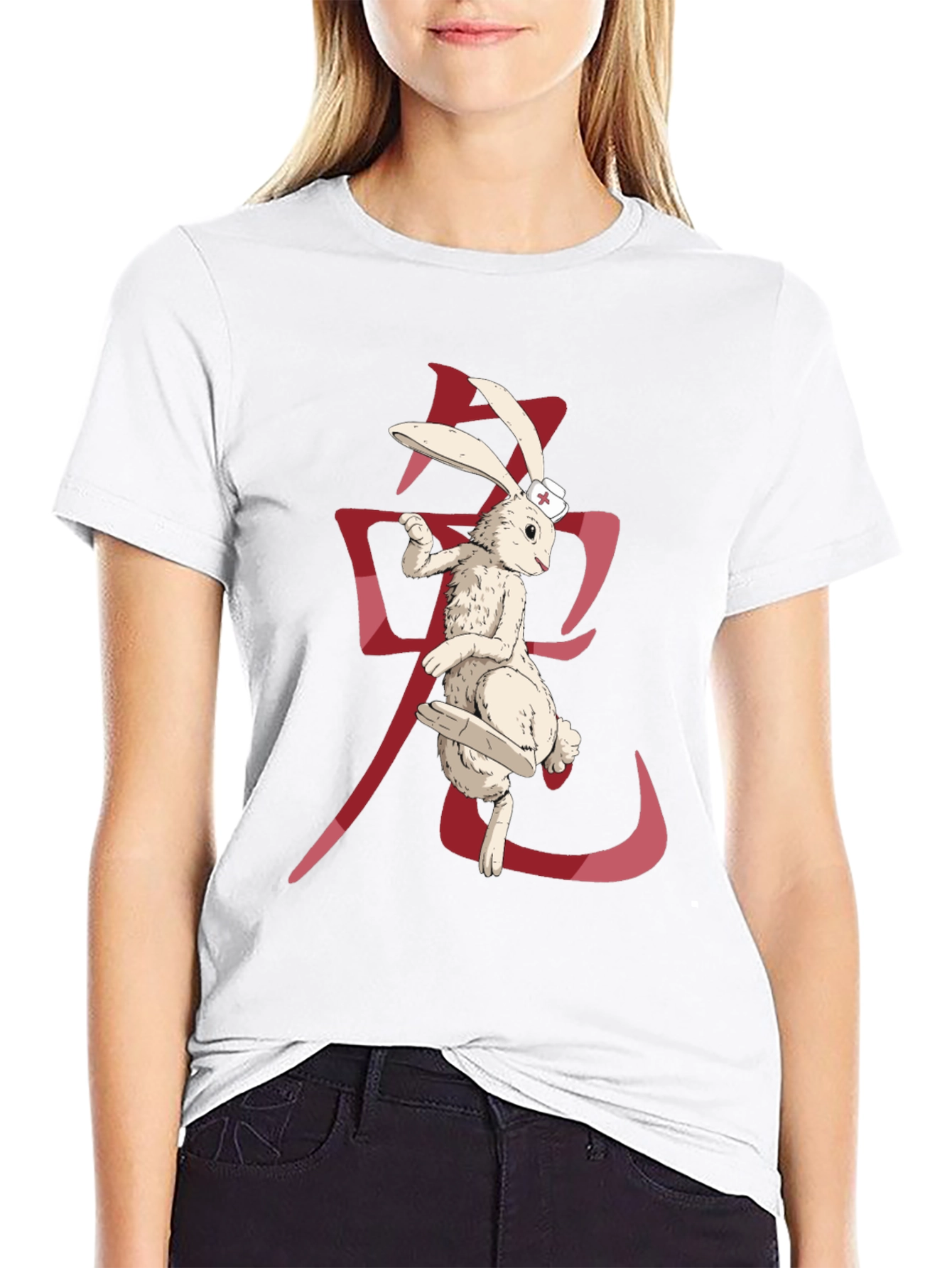 Black Rabbit Nurse Graphic Tee view 9