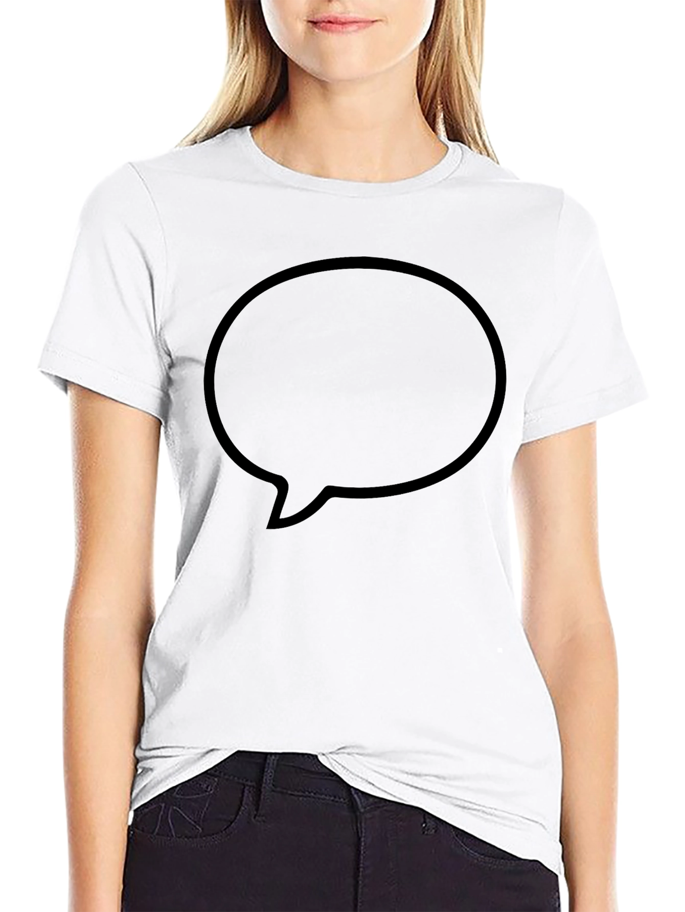 Black Black Graphic Tee - Speech Bubble view 9