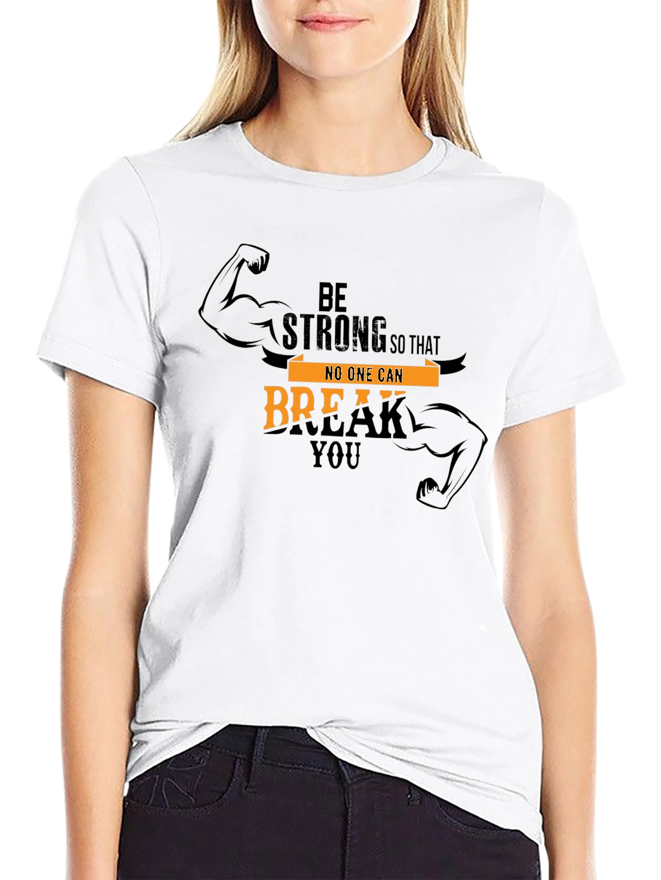 Black Be Strong T-Shirt view 9
