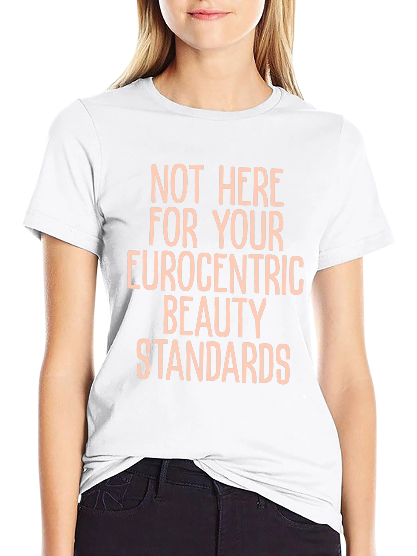 Black Eurocentric Beauty Standards Statement Tee view 9