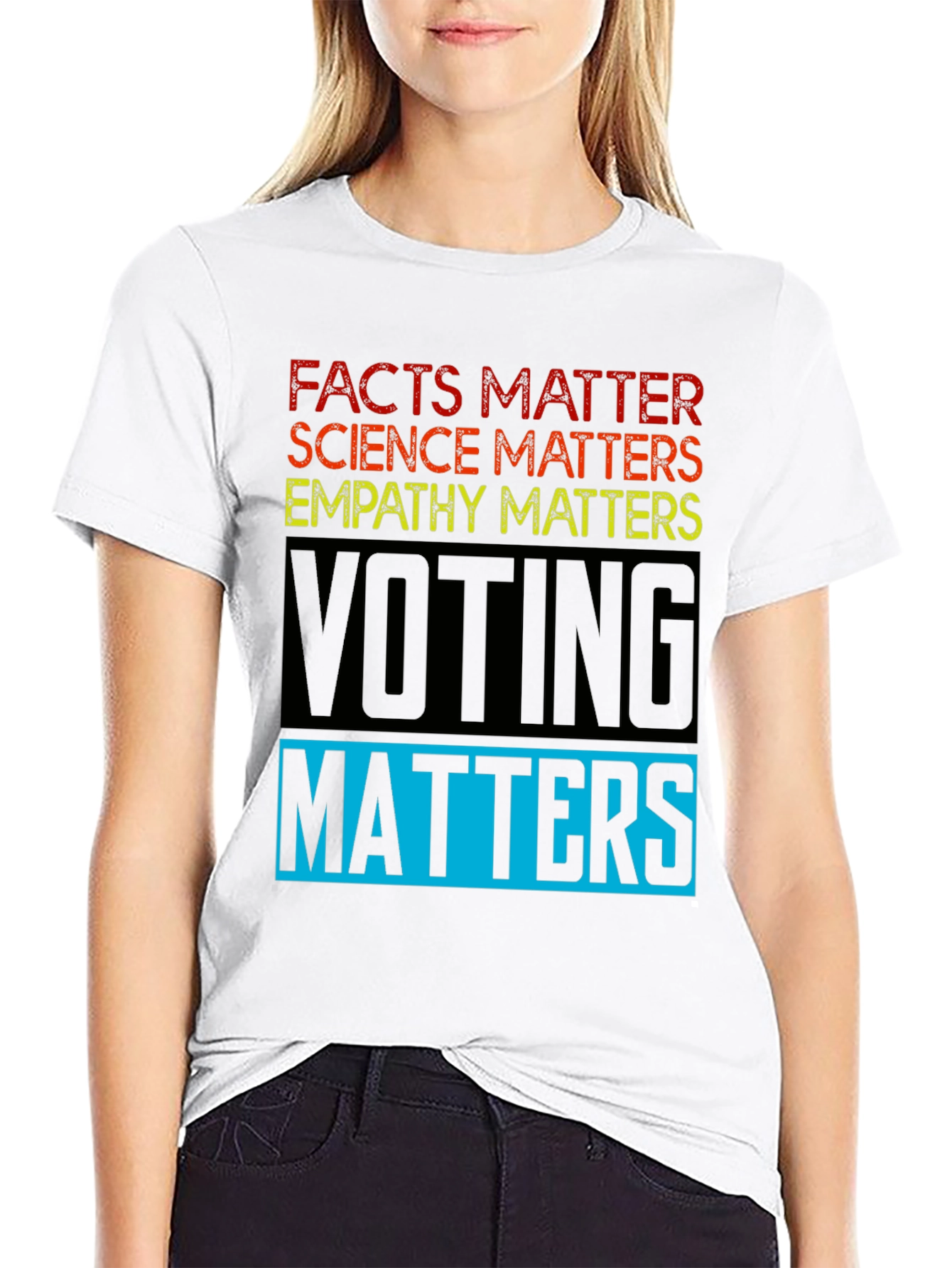 Black Facts Matter Graphic T-Shirt view 9
