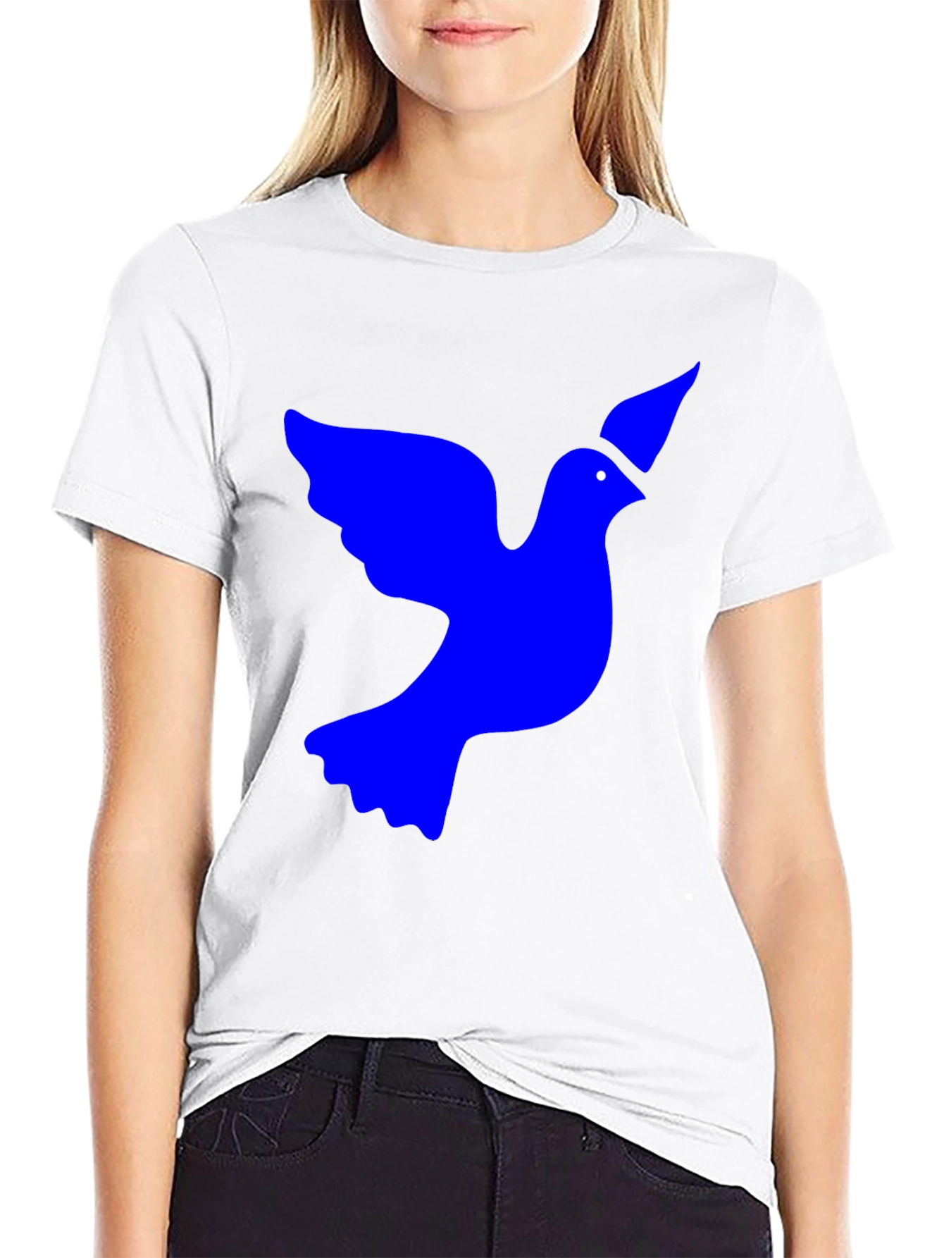 Black Dove Graphic Tee - Black Cotton Blend view 9