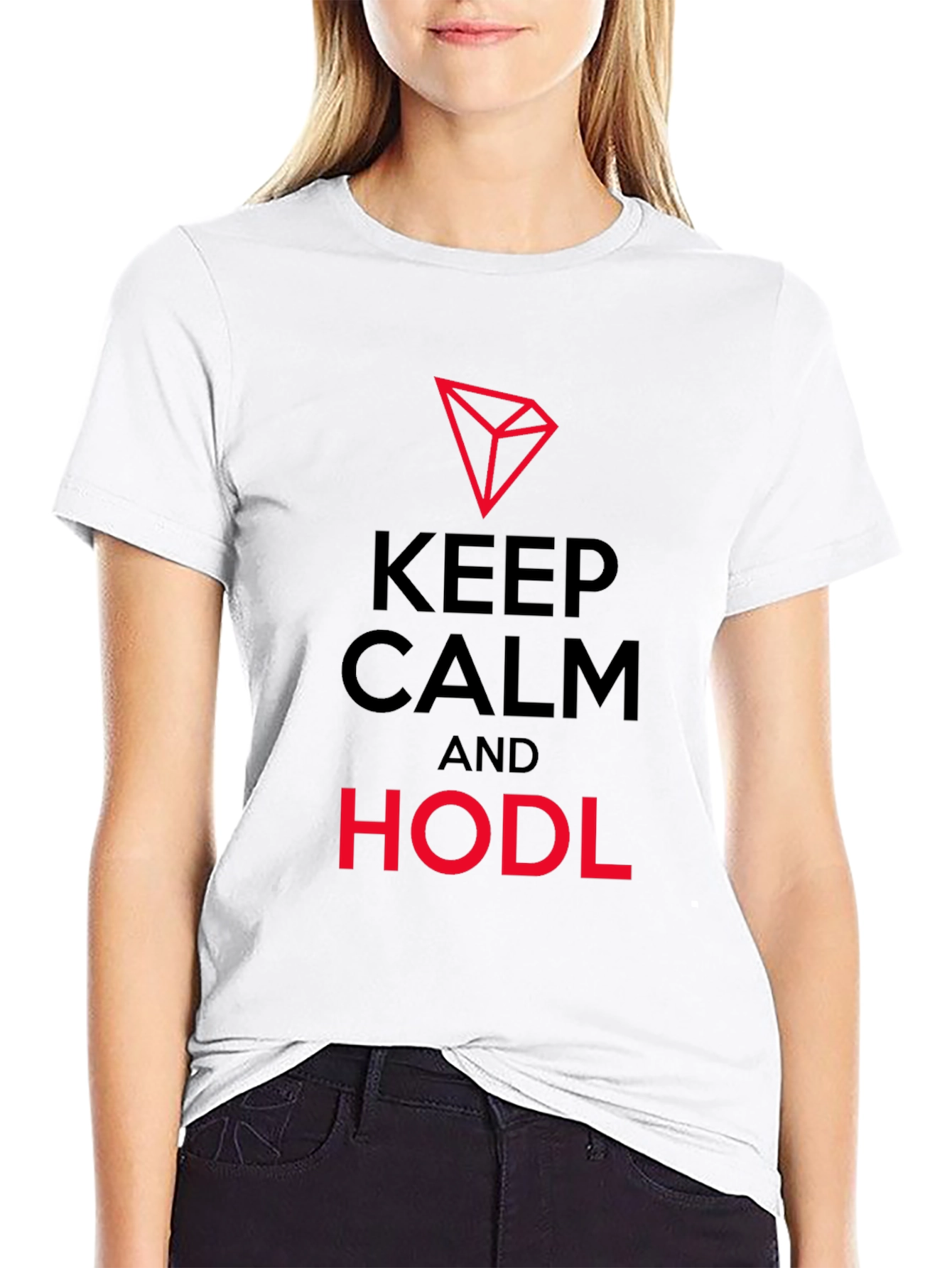 Keep Calm & HODL Black T-Shirt - Crypto Investor - 9
