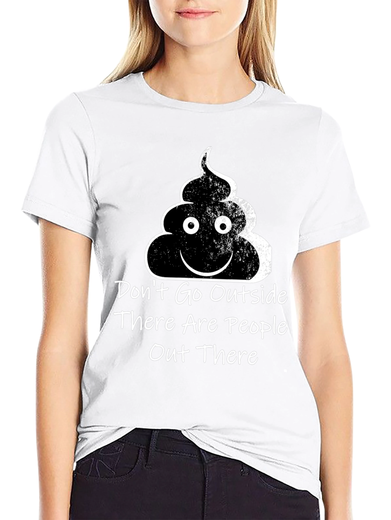 Black Don't Go Outside T-Shirt Funny Social Graphic Tee view 9