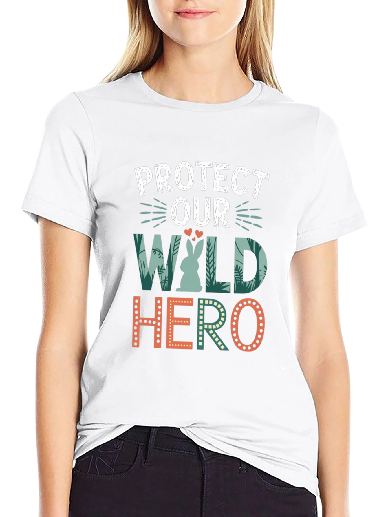 Black Protect Our Wild Hero Graphic Tee view 9