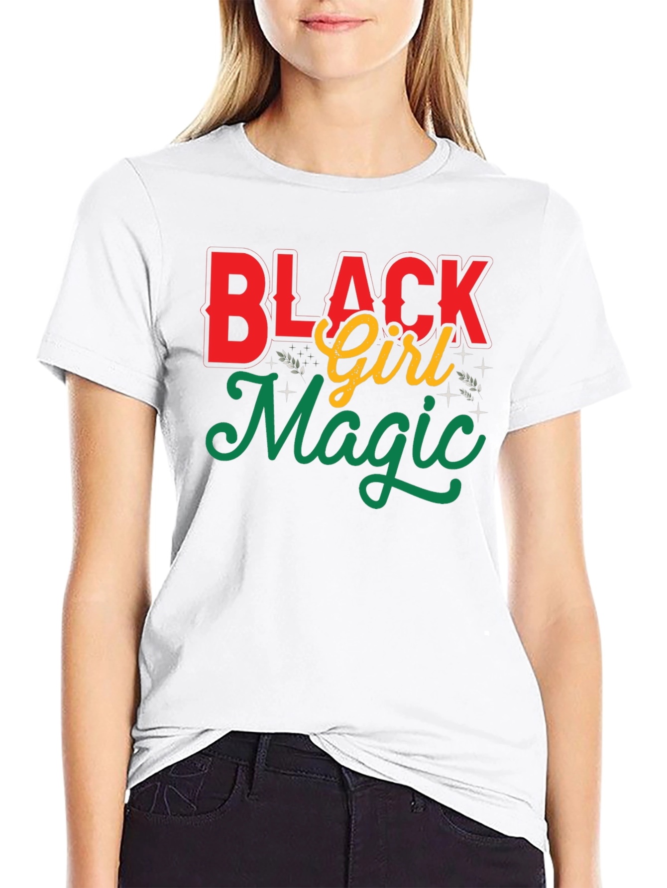 Black Black Girl Magic Graphic T-Shirt view 9
