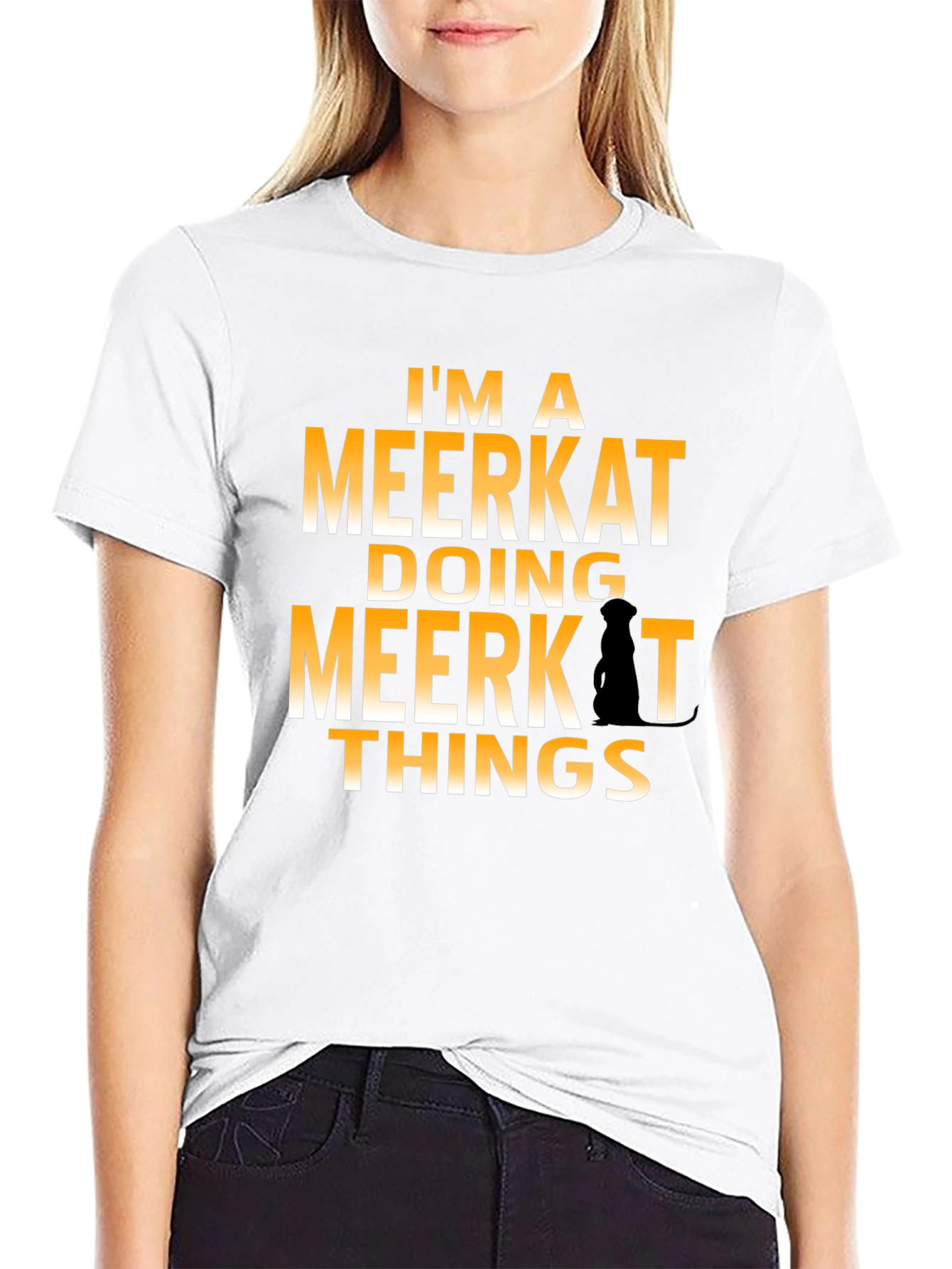 Black I'm a Meerkat Doing Meerkat Things T-Shirt view 9