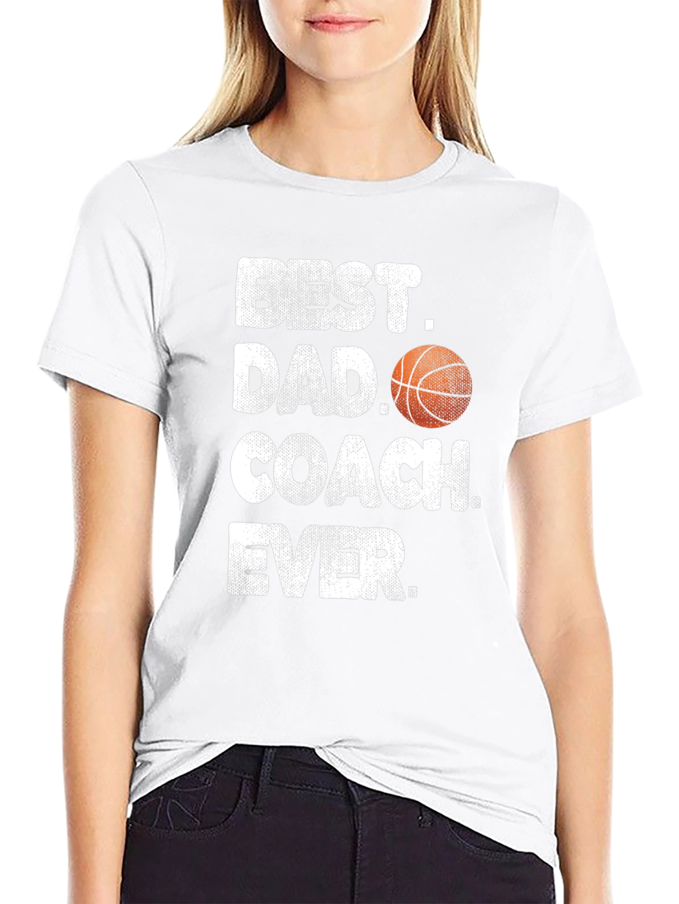 Black Best Dad Coach Ever T-Shirt view 9