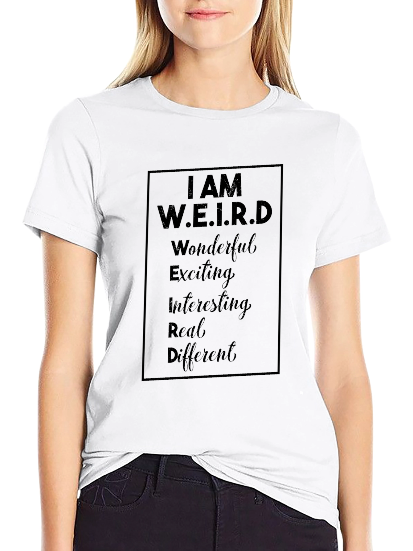 Black I AM W.E.I.R.D. Black Graphic T-Shirt view 9