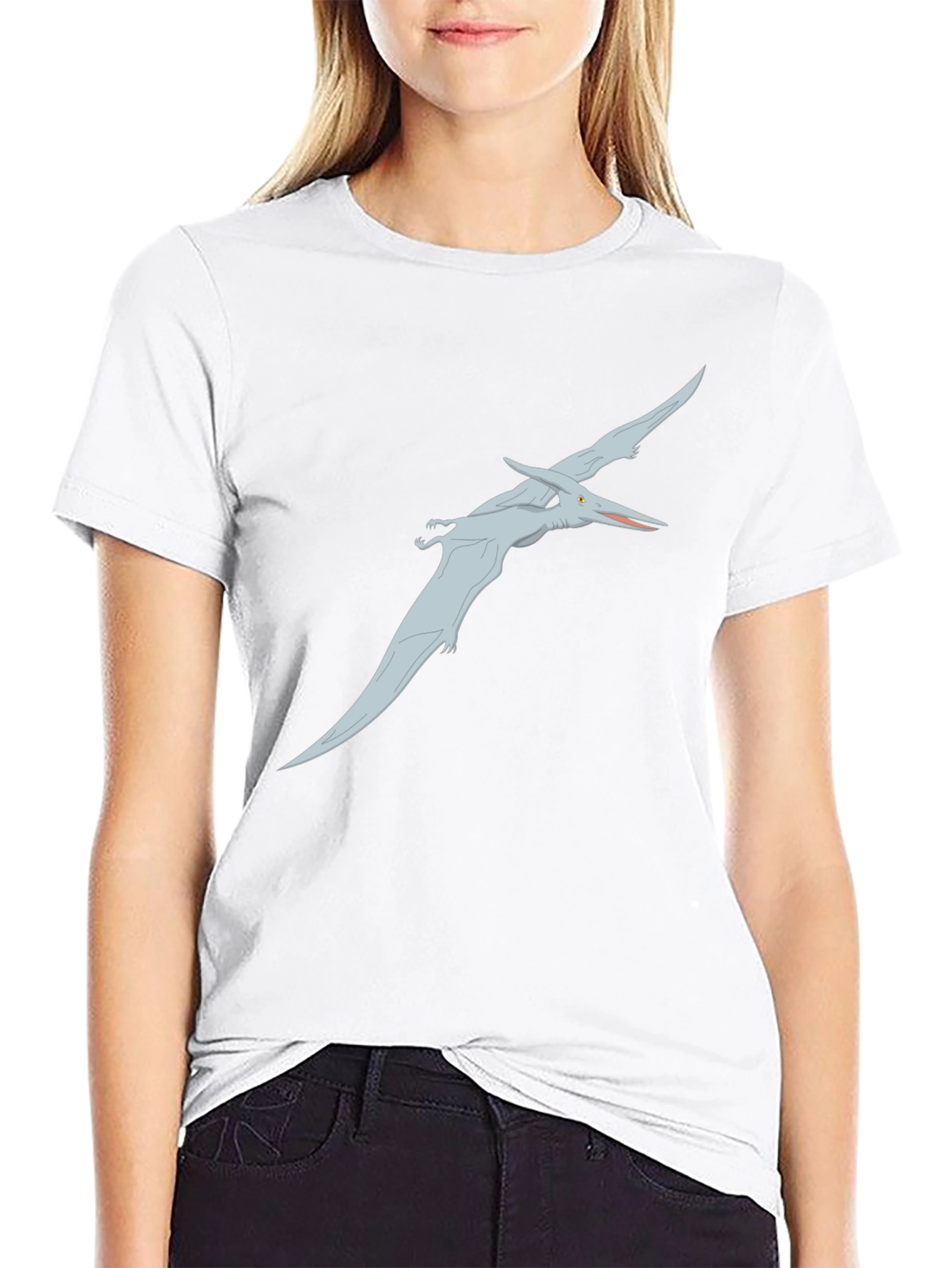 Black Pterodactyl Graphic Tee - Black T-Shirt view 9