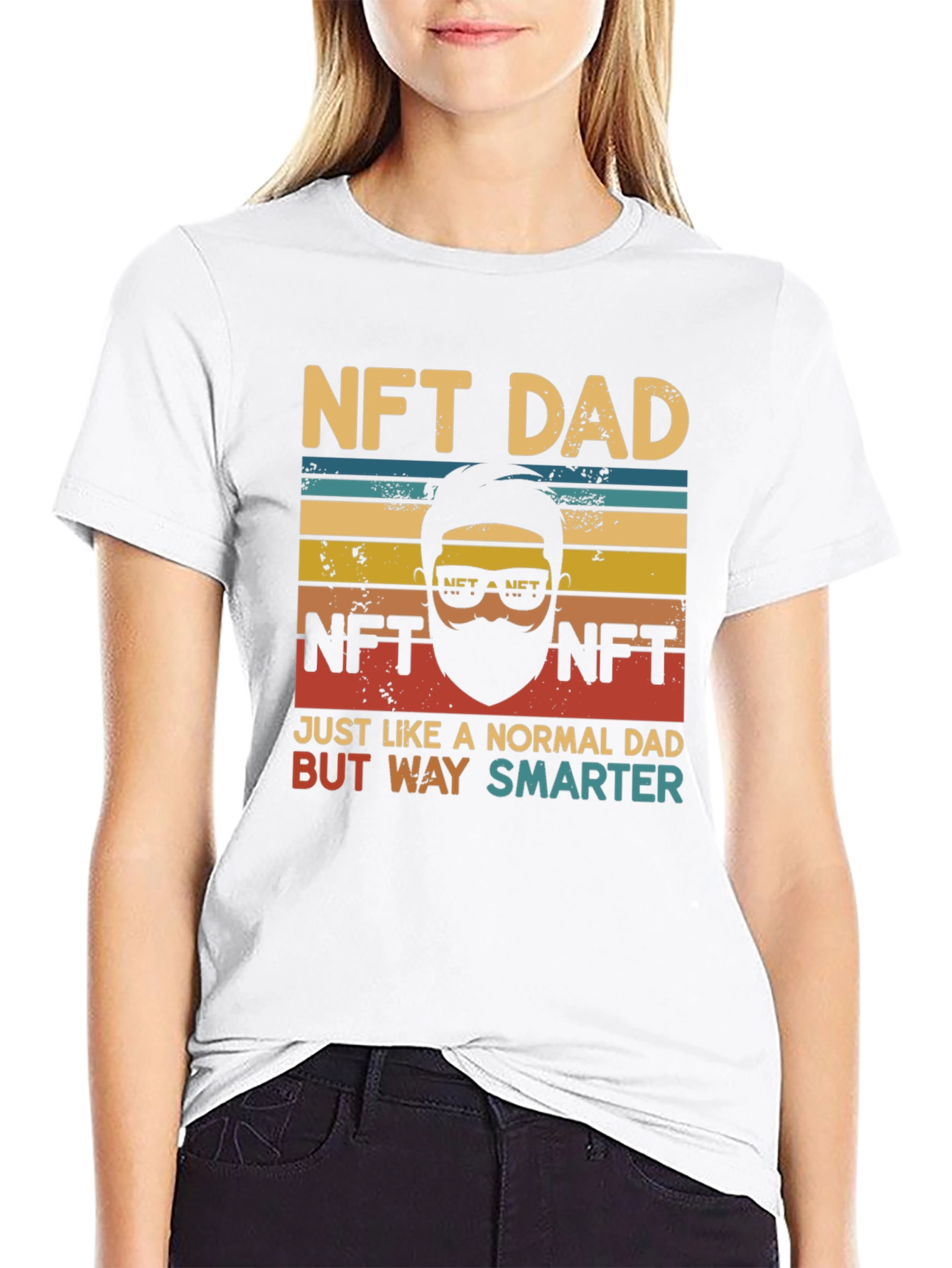 Black NFT Dad Graphic T-Shirt view 9