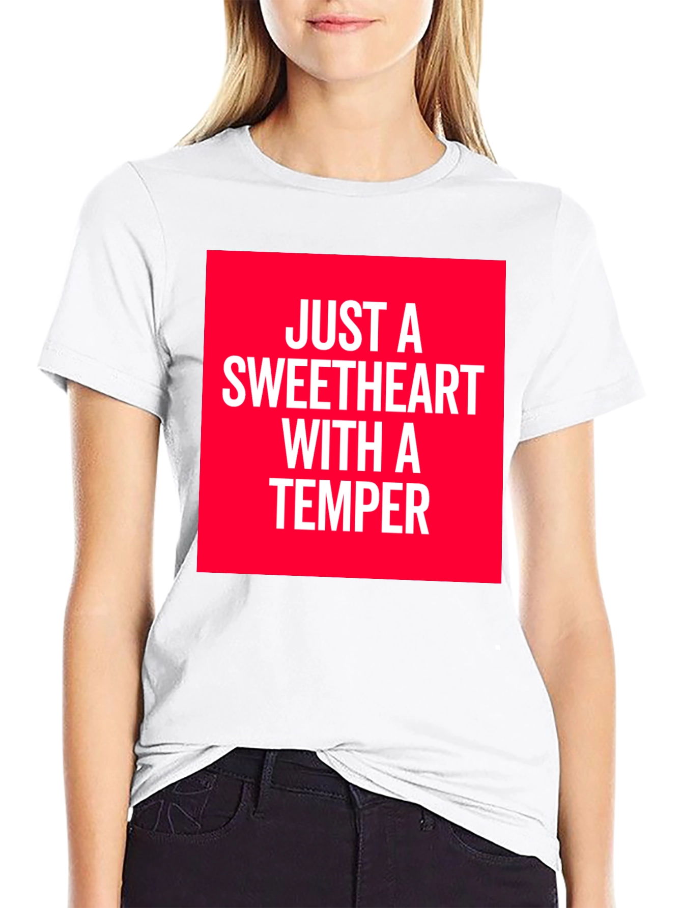 Black Sweetheart With A Temper Graphic T-Shirt view 9