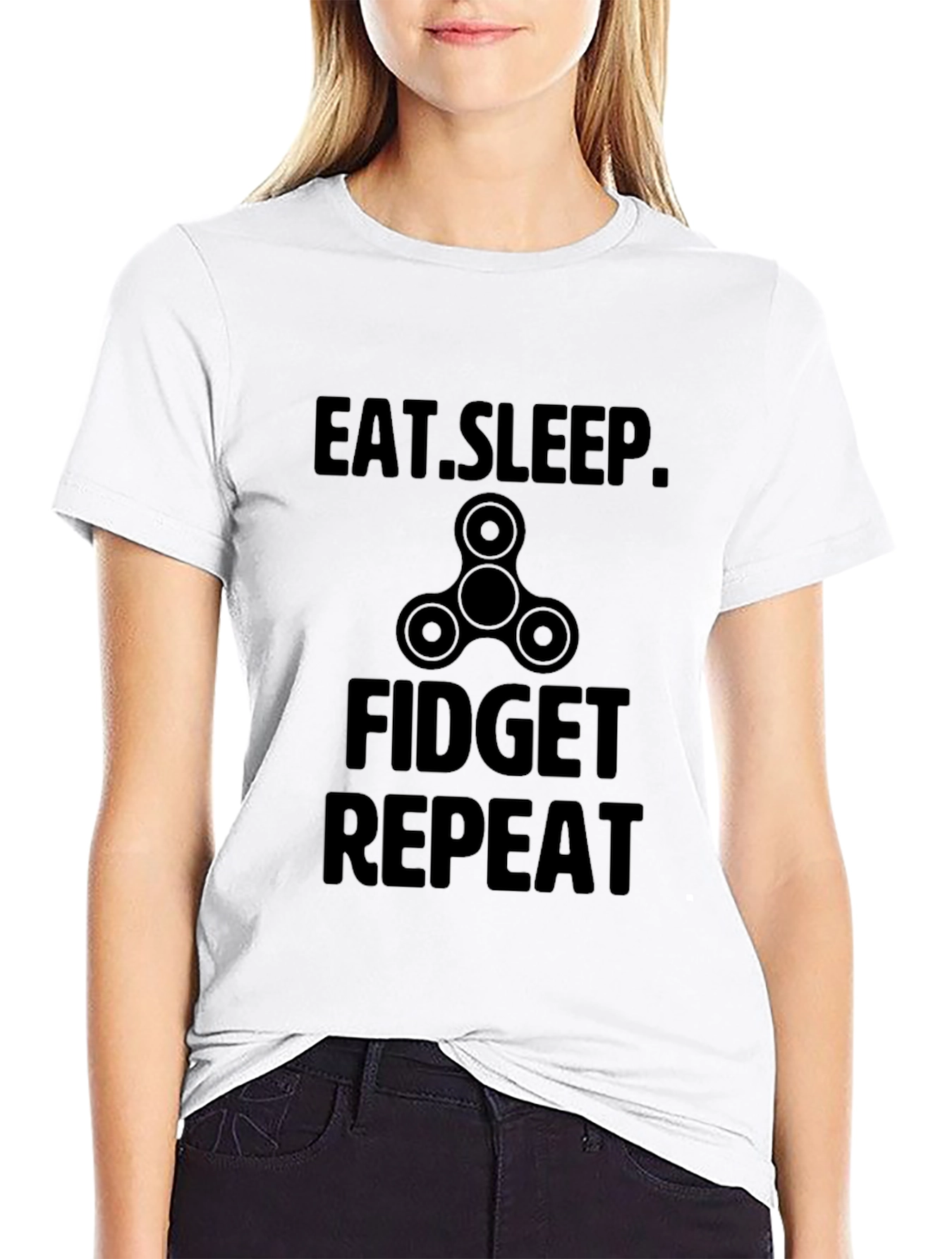 Eat Sleep Fidget Repeat T-Shirt - 9