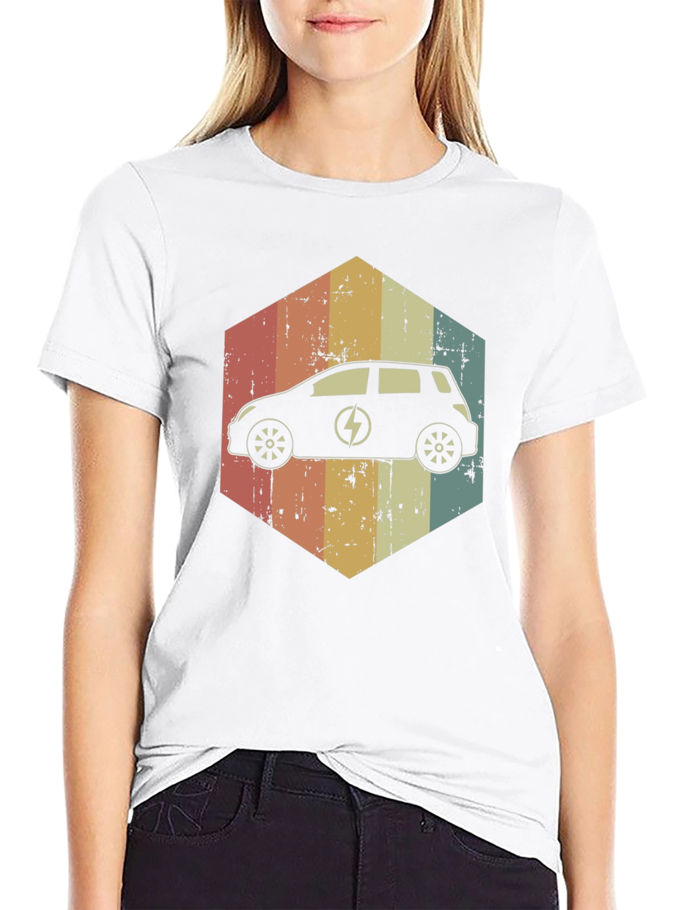 Electric Car Retro T-Shirt - Eco-Friendly Fashion - 9