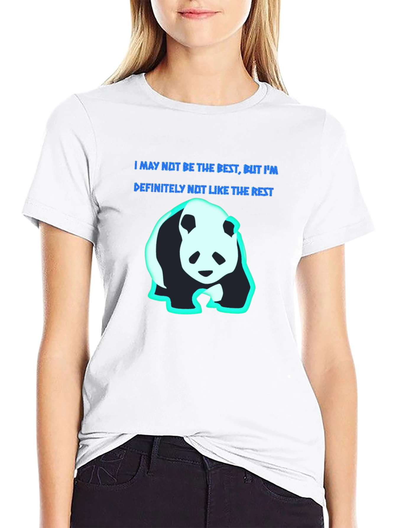 Black Panda Graphic T-Shirt - I'm Not Like The Rest view 9