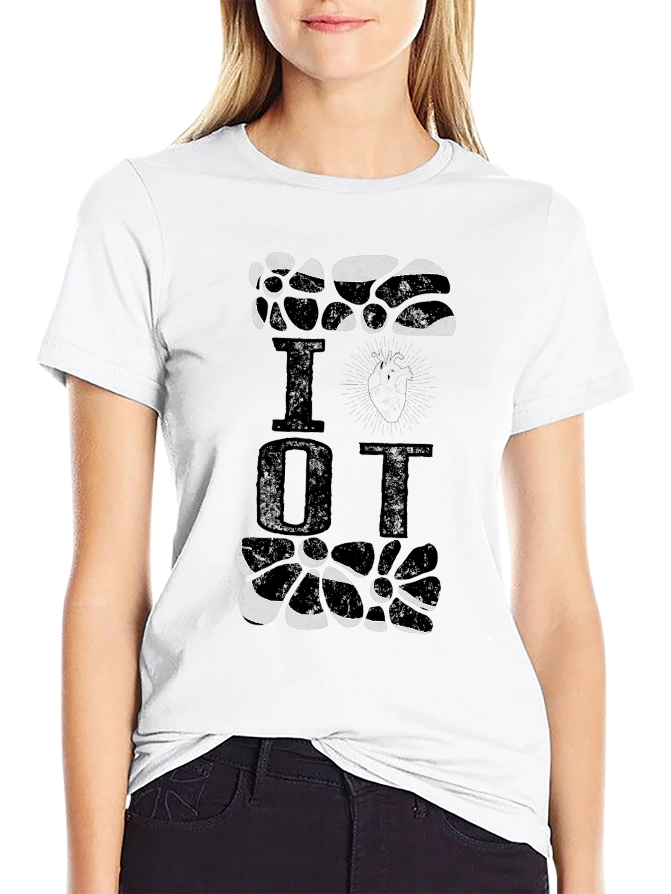 Black I Heart OT Black T-Shirt view 9