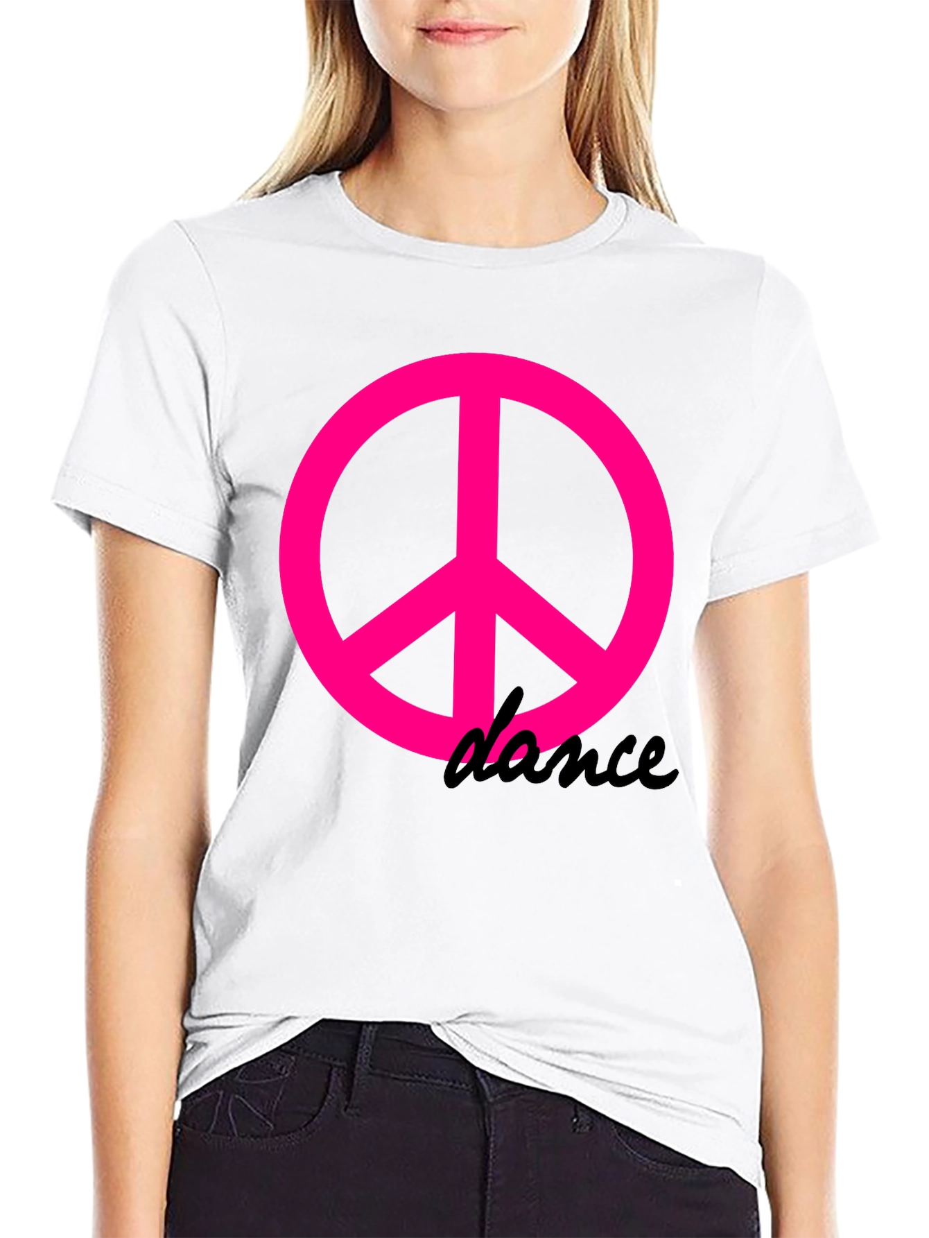 Black Peace & Dance Black T-Shirt view 9