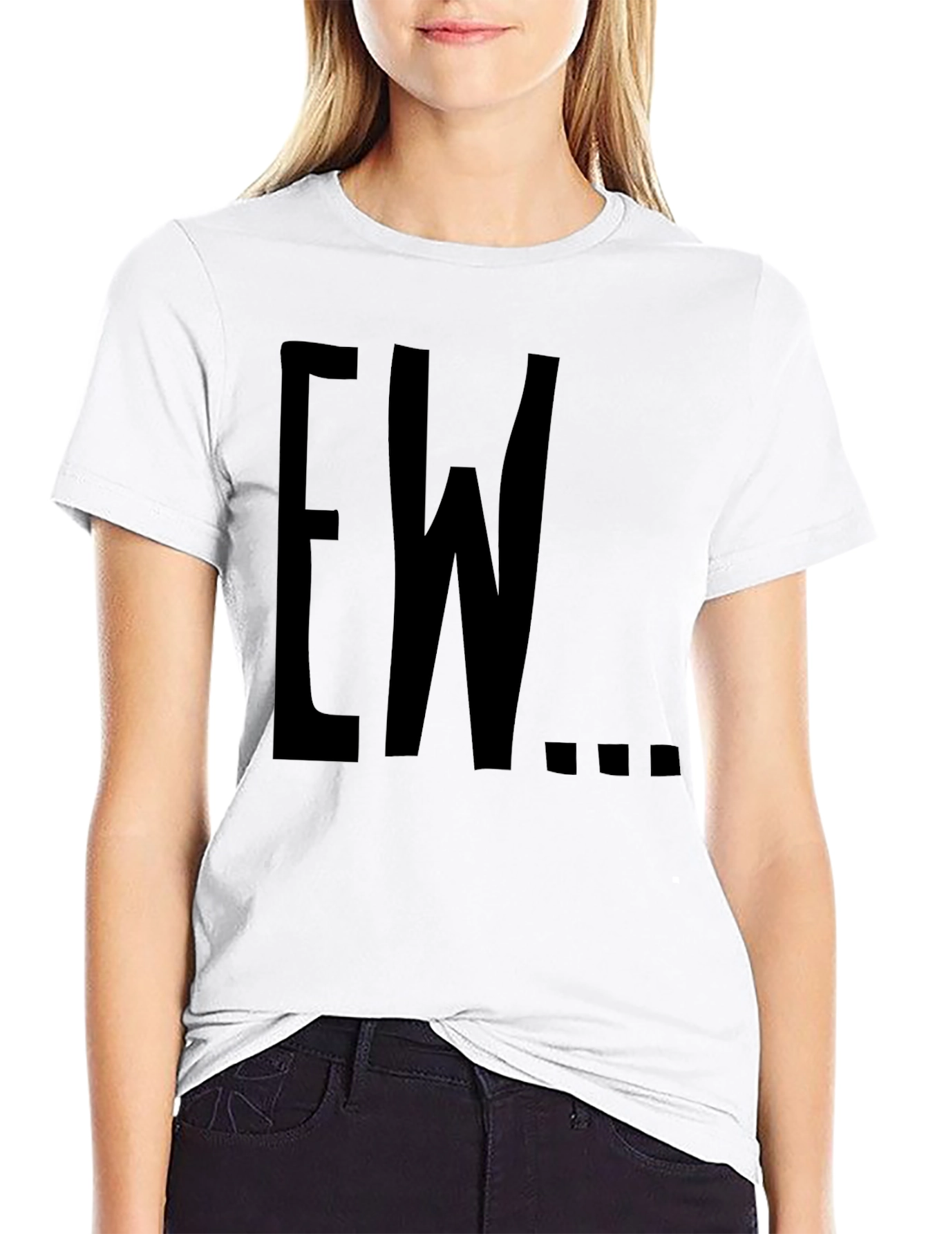 Black Ew Graphic T-Shirt - Casual Style view 9