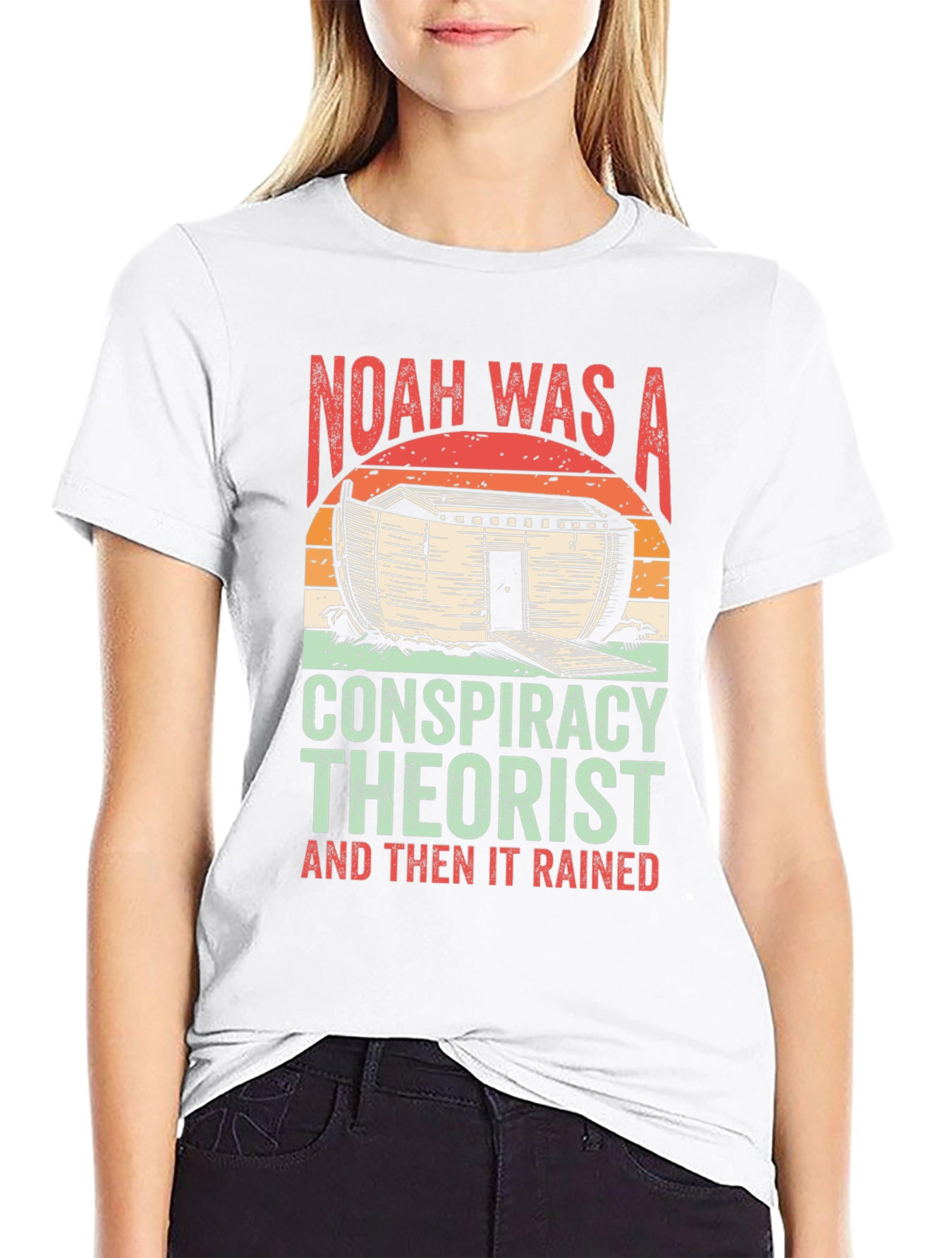 Black Noah Was A Conspiracy Theorist T-Shirt view 9