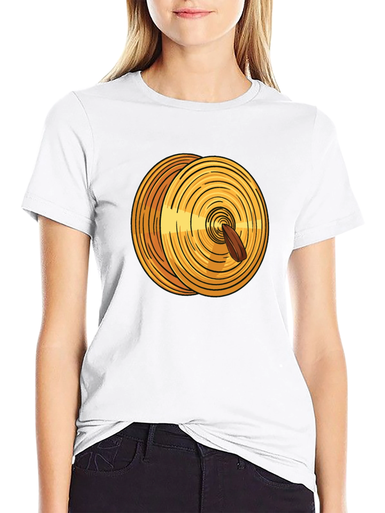Black Cymbals Drummer Musician Graphic Tee view 9