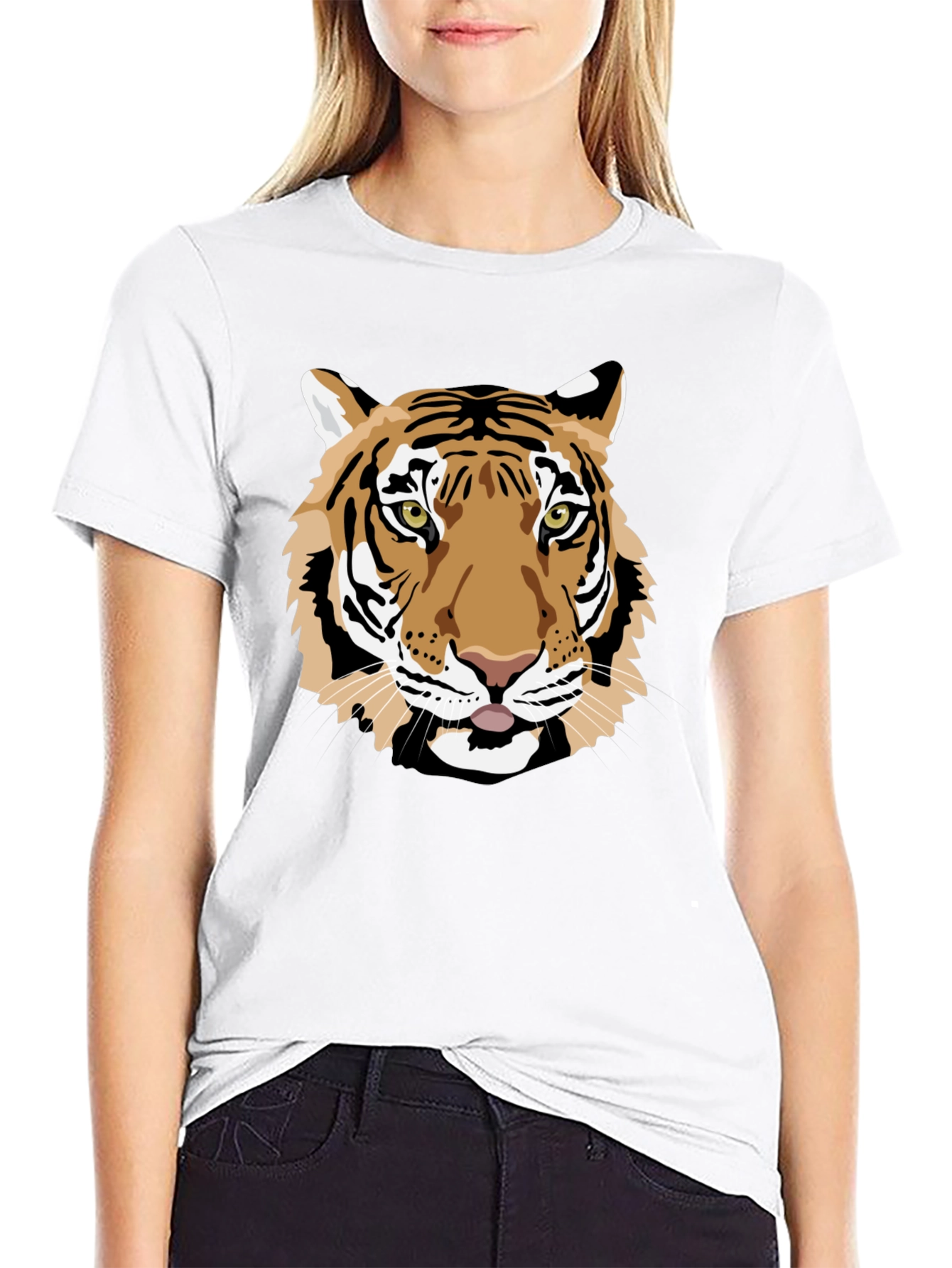 Black Tiger Graphic Black Tee view 9