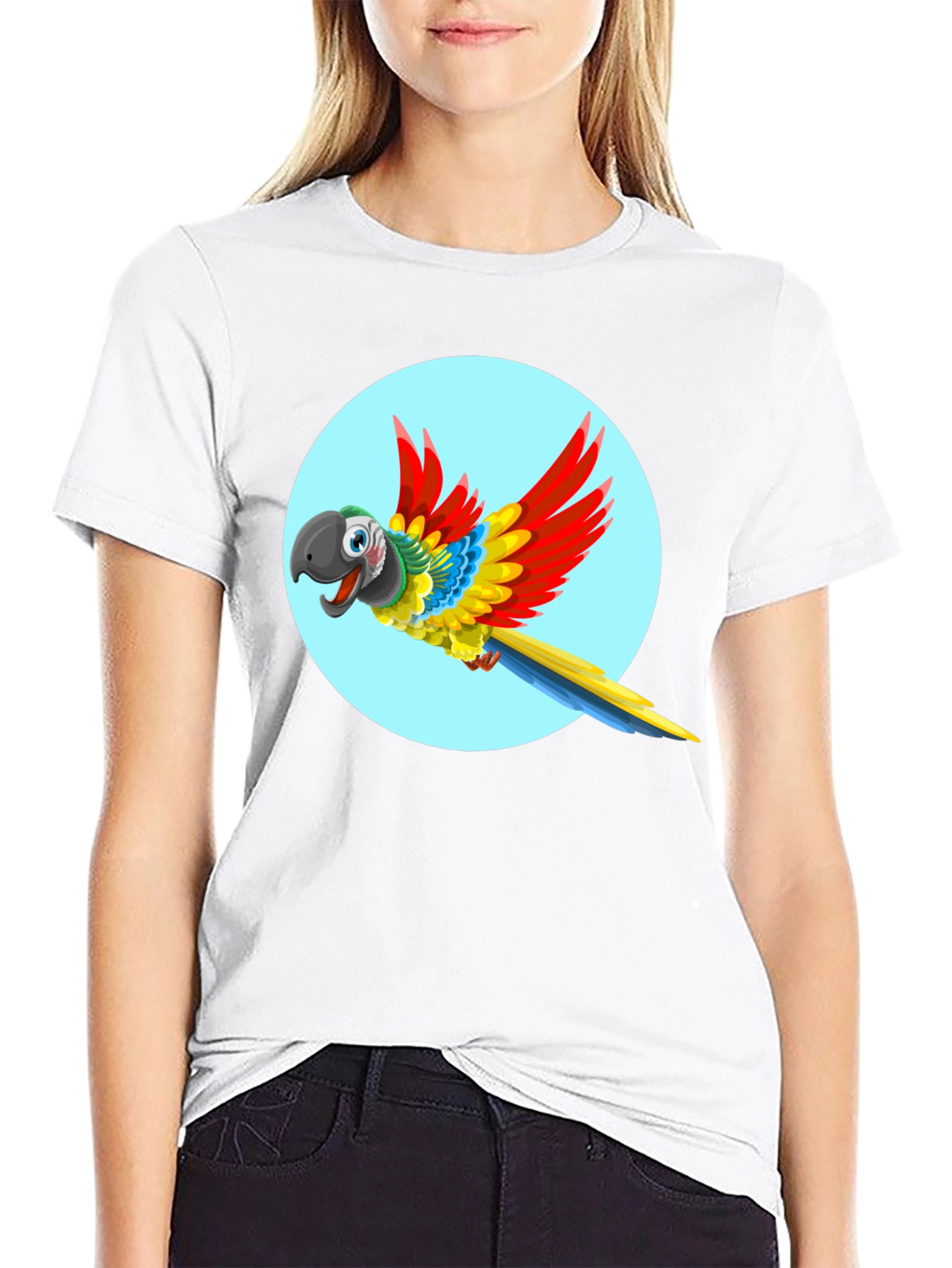 Parrot Graphic T-Shirt - Vivid Colors - 9