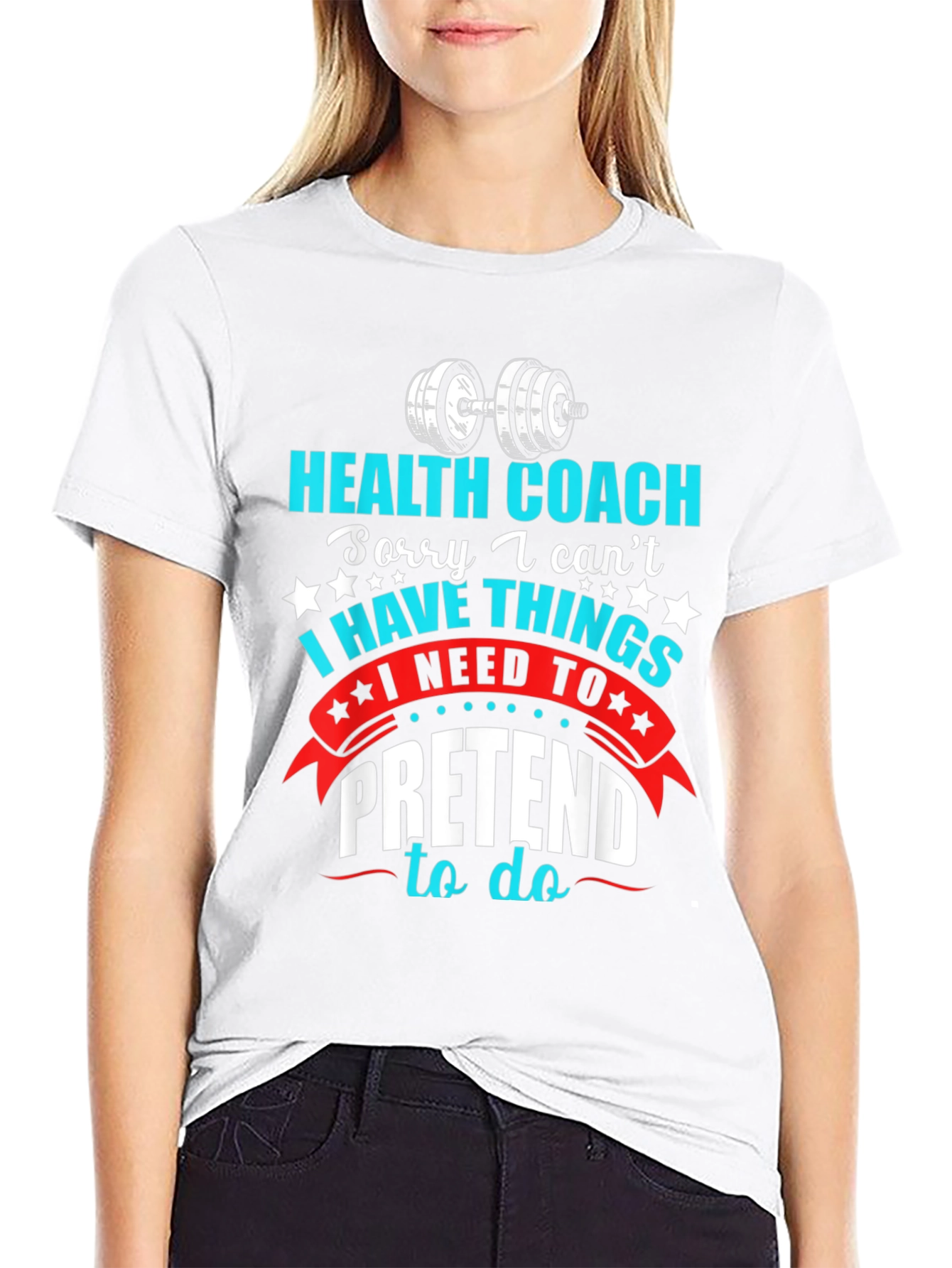 Black Health Coach T-Shirt - Funny Gym & Fitness Apparel view 9