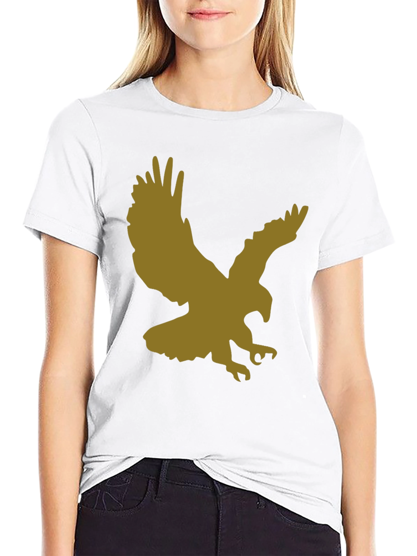 Black Eagle Graphic Black T-Shirt view 9