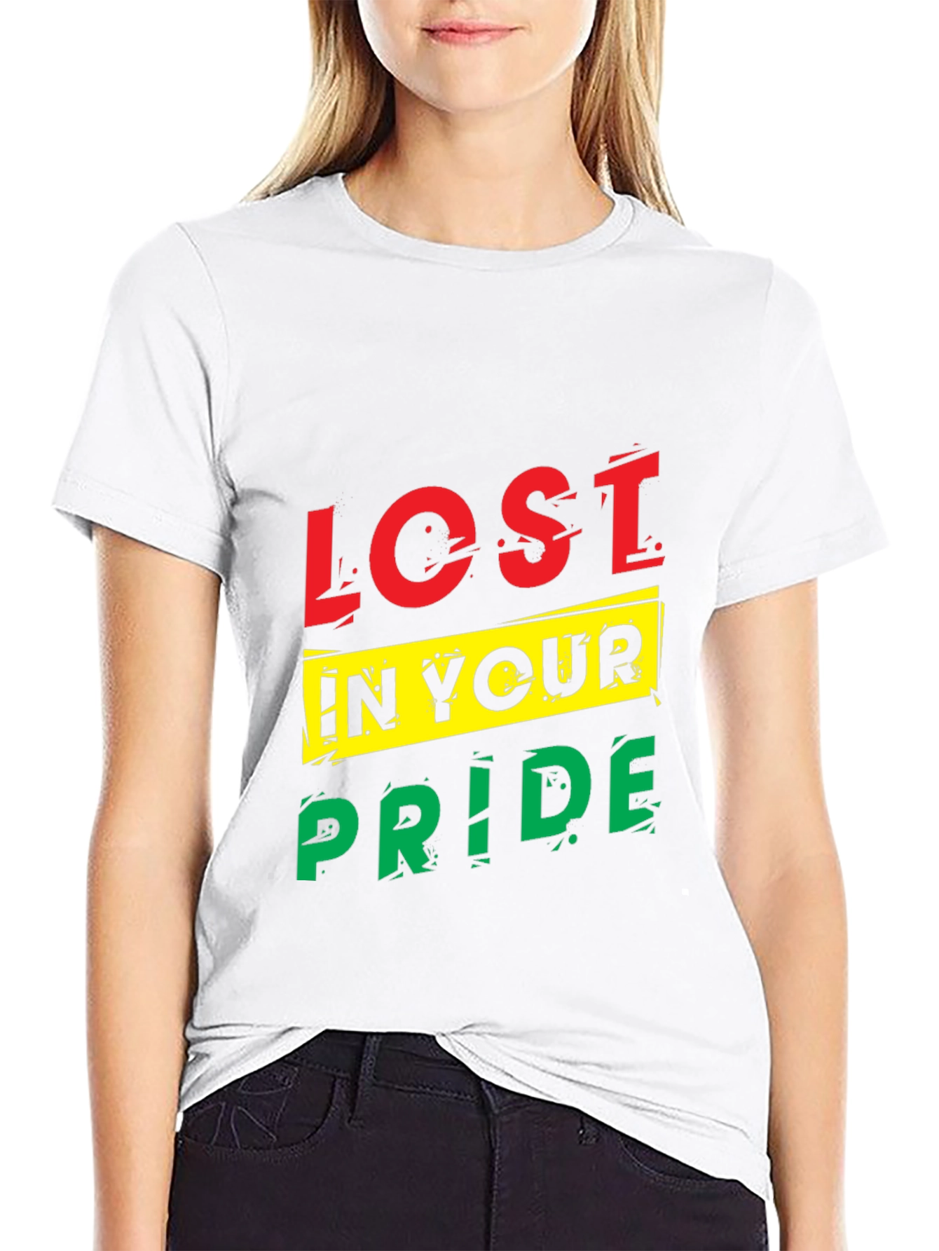 Black Lost In Your Pride Graphic T-Shirt - Black view 9