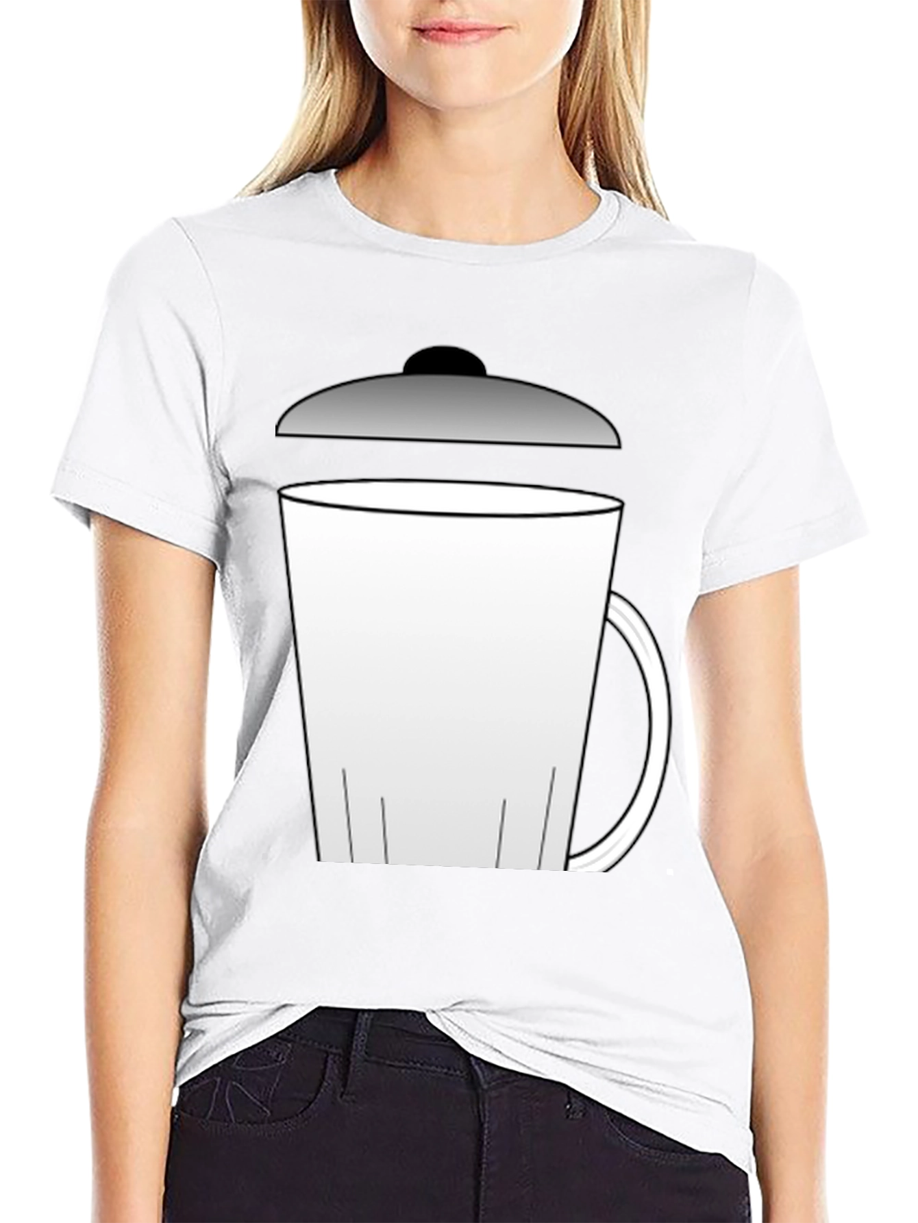 Black Novelty Trash Can T-Shirt - Funny Graphic Tee view 9