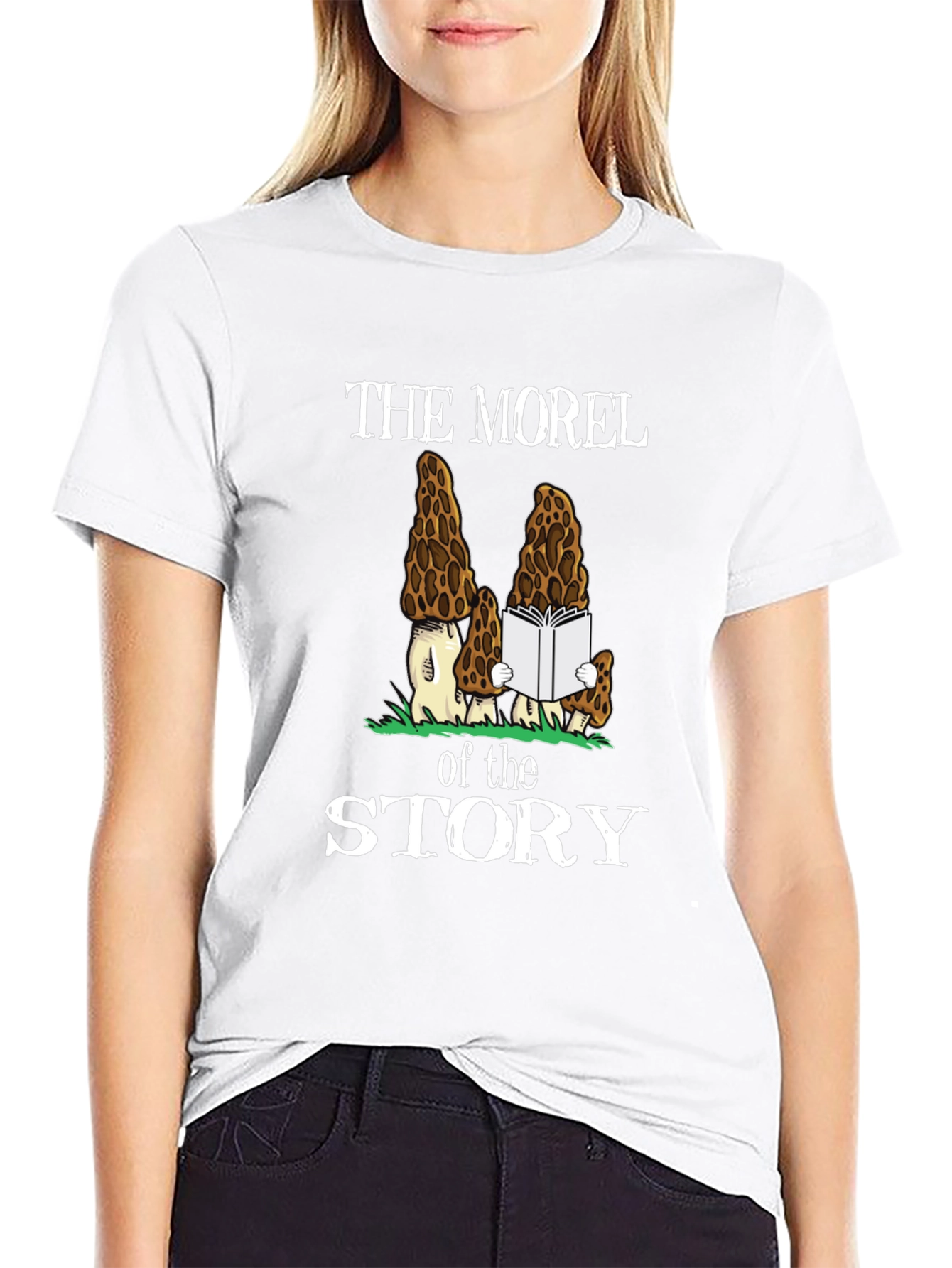 Black The Morel of the Story T-Shirt view 9