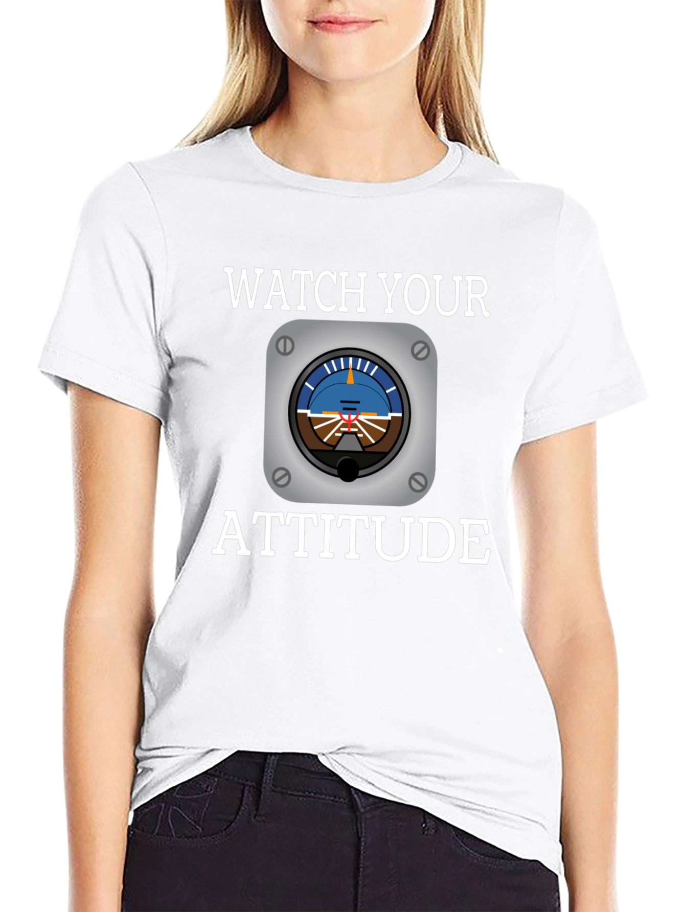 Black Watch Your Attitude Pilot T-Shirt view 9