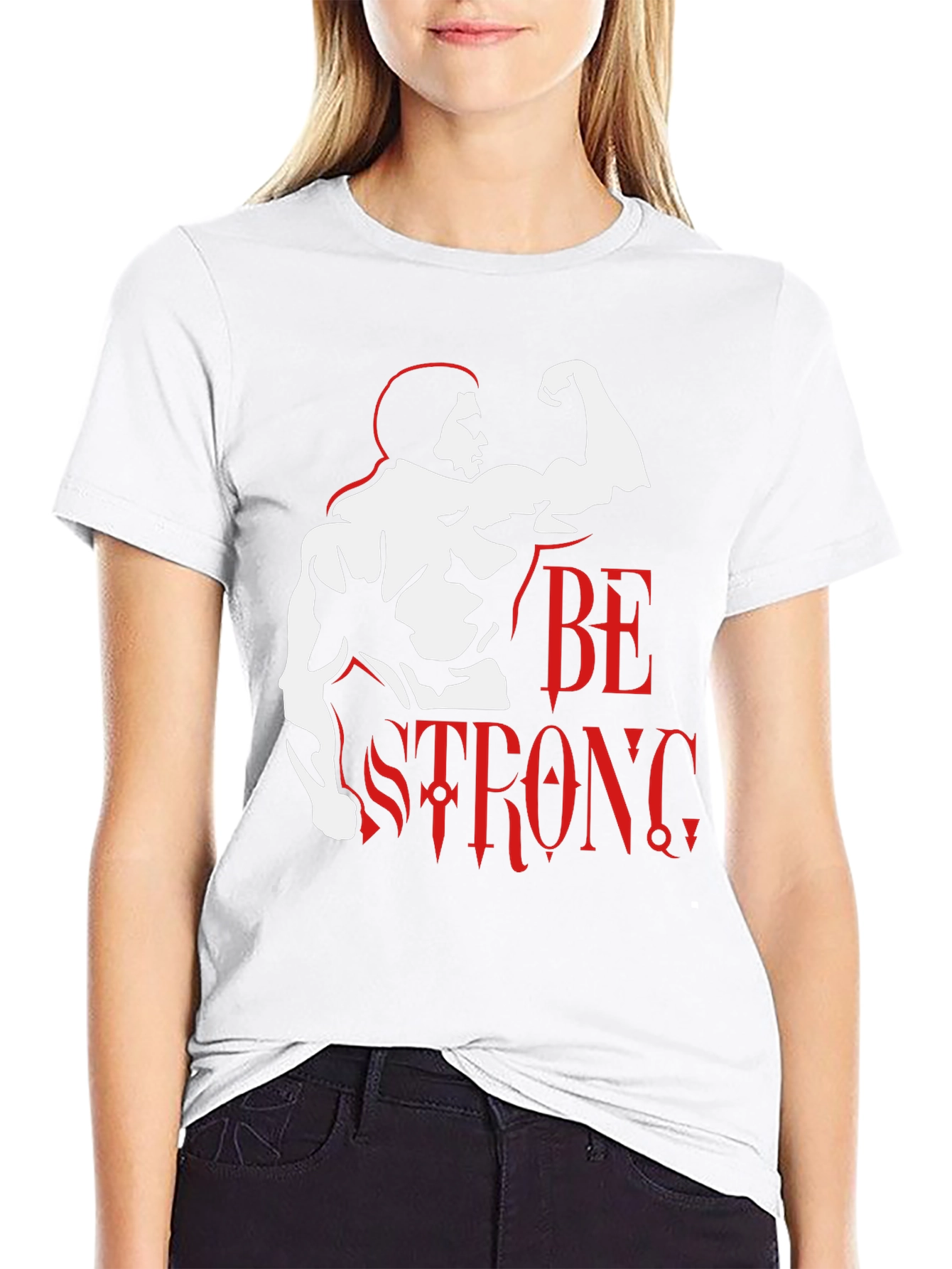 Black Be Strong Graphic T-Shirt - Black view 9