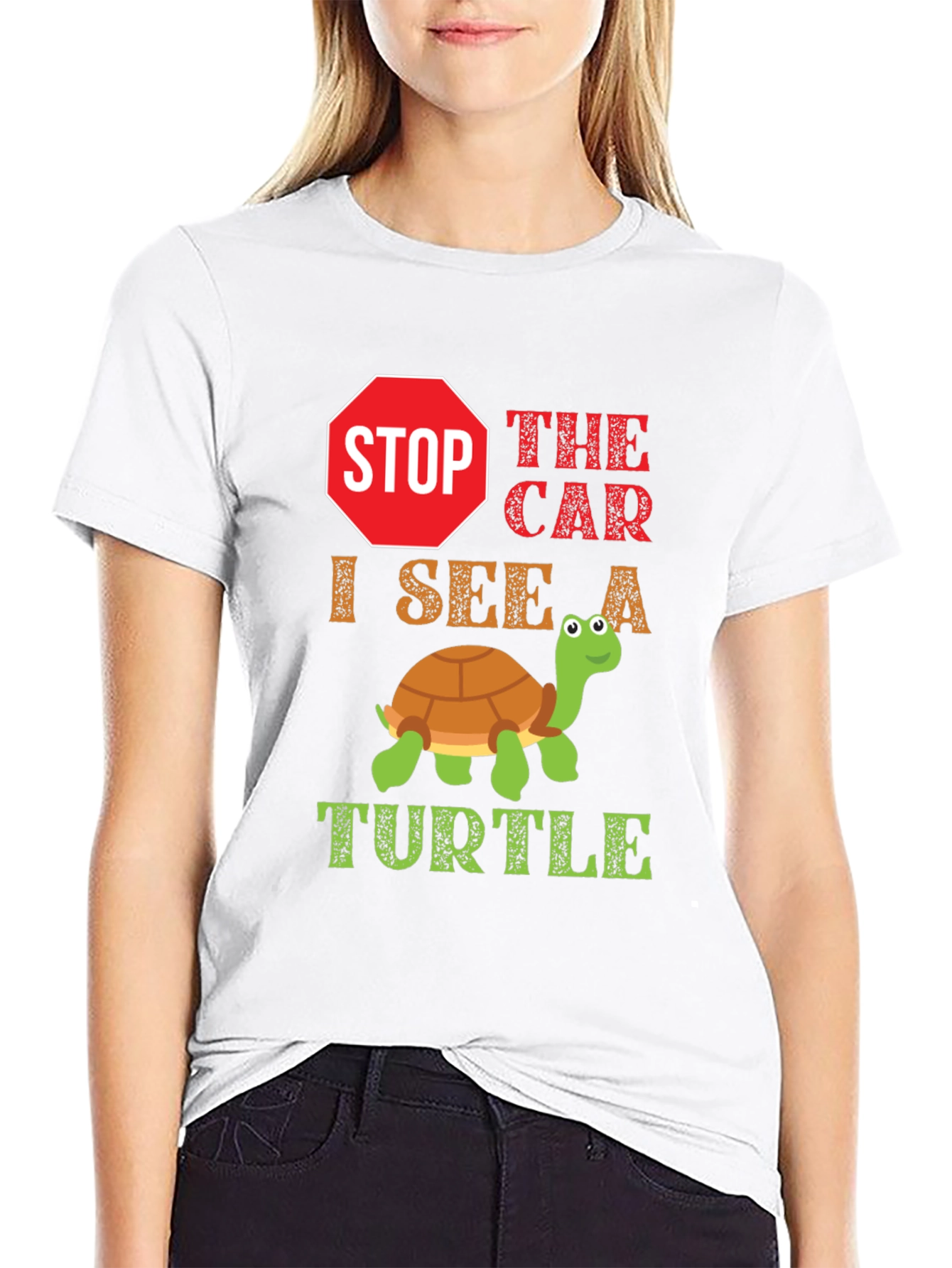 Black Stop the Car, Turtle T-Shirt view 9