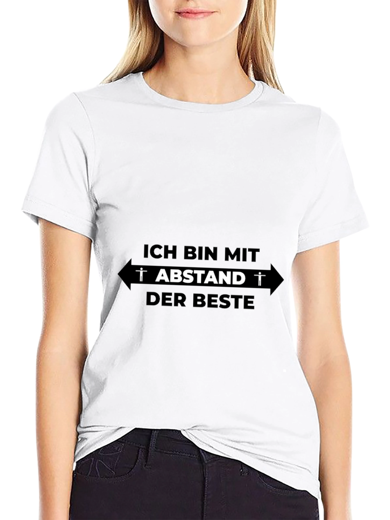 Black Ich Bin Mit Abstand Der Beste Black T-Shirt view 9