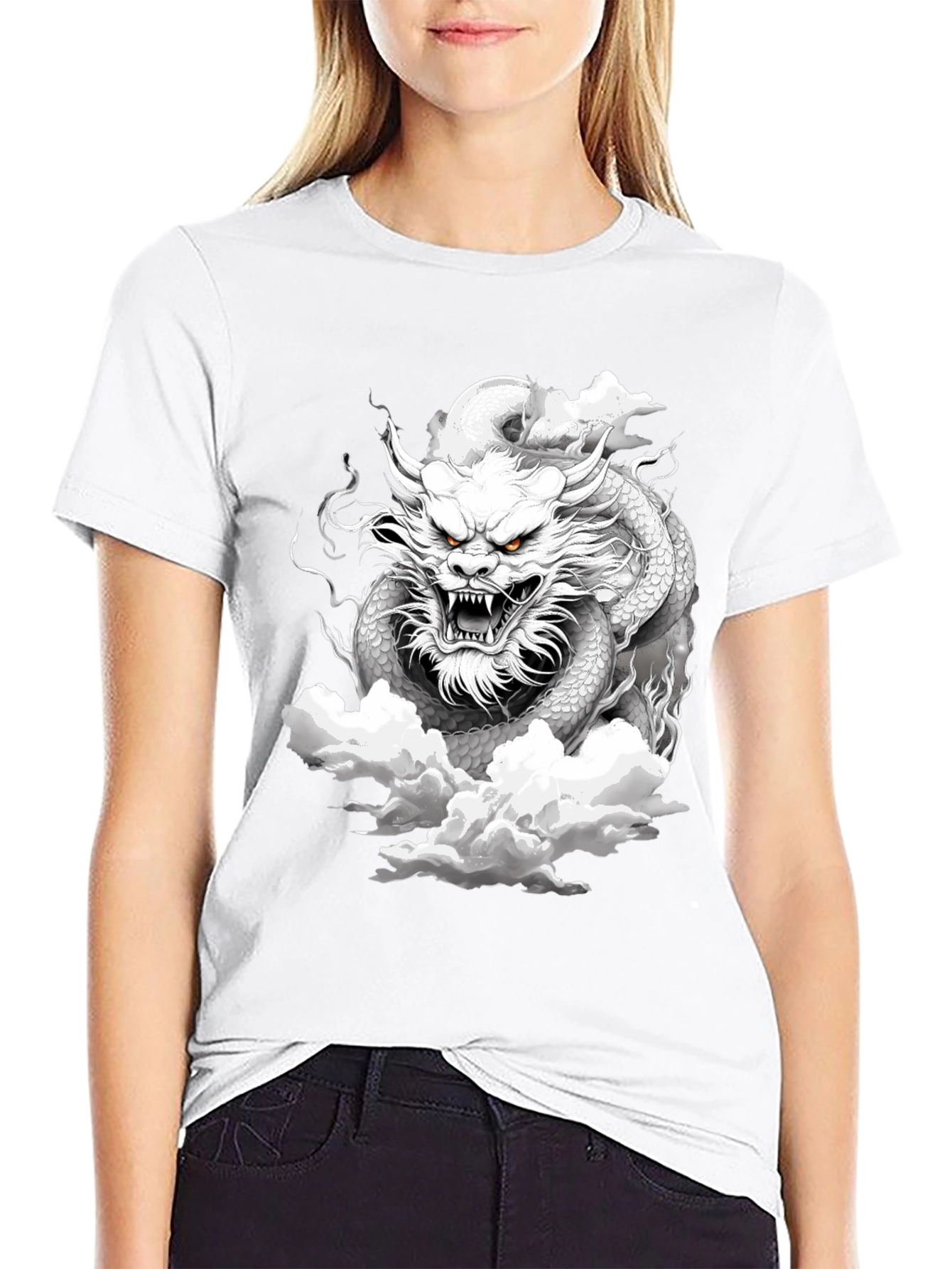 Black Dragon Graphic Tee - Black view 9